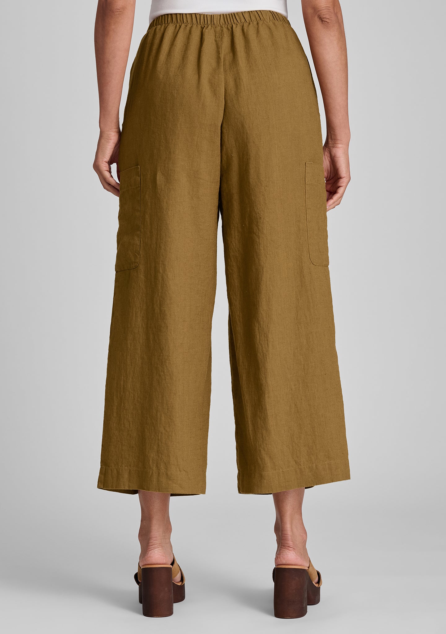 Modern Linen Pants for Women - Comfortable Elastic Waist Casual Trousers - Perfect for Summer, Travel & Lounge Wear
