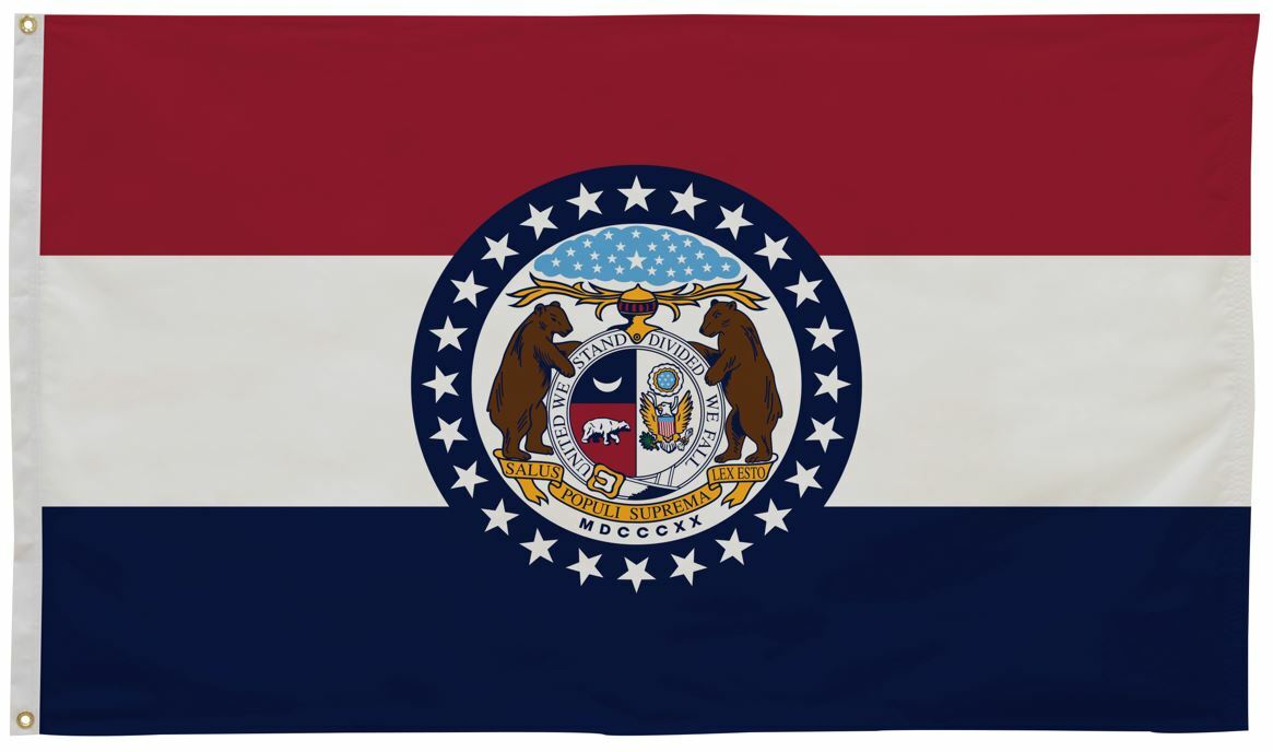 Missouri State Flag 4' x 6' - Durable Printed Nylon Outdoor Flag - Perfect for Schools, Government Buildings & Patriotic Events
