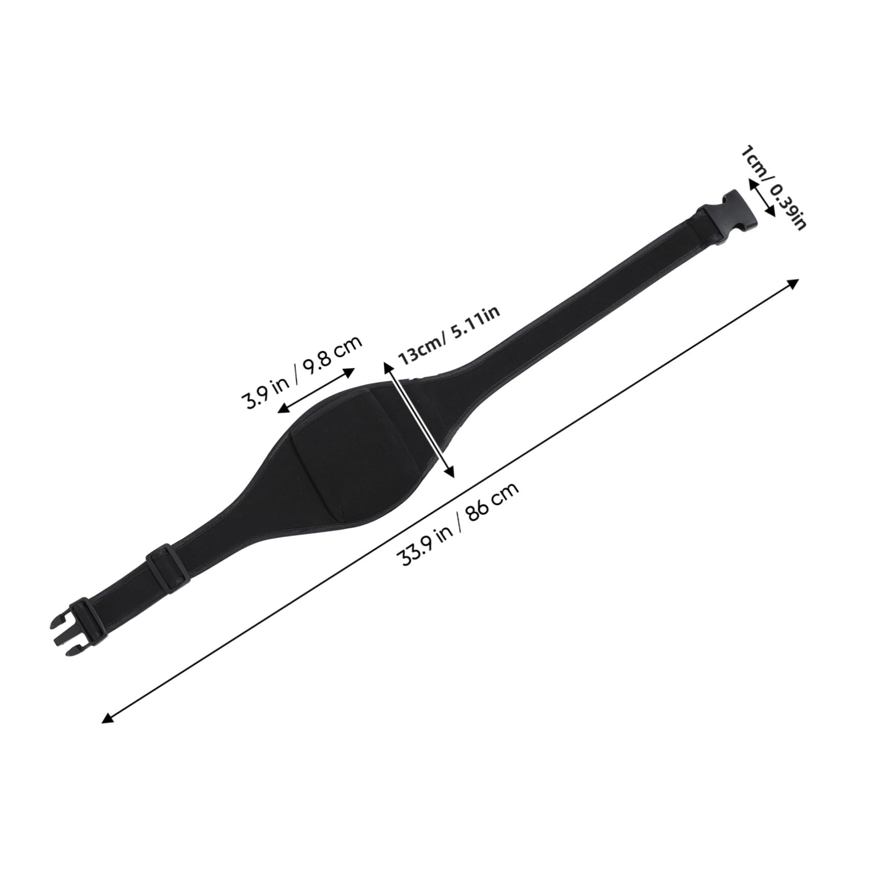 Microphone Carrier Belt - Secure Mic Holder Pouch for Fitness Instructors, Theater, Speakers, Events, and Outdoor Activities - 60X14X1cm