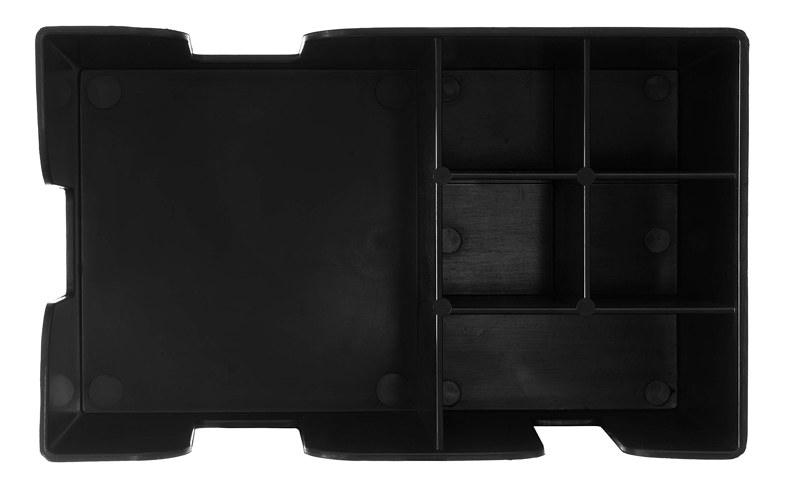 5-Pack Heavy Duty Plastic Bar Caddy with 6 Compartments - Refillable Barware Organizer, Napkin Dispenser & Straw Holder by EcoQuality - Perfect for Home Bars, Restaurants and Party Serving Stations