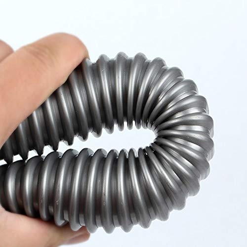 50mm Inner Diameter 5M Long Industrial Vacuum Cleaner Hose - Heavy Duty Water Absorption Tube with Threaded Ends for Dust Collection, Debris Removal & Liquid Transfer - Ideal for Workshops, Factories & Cleaning Services
