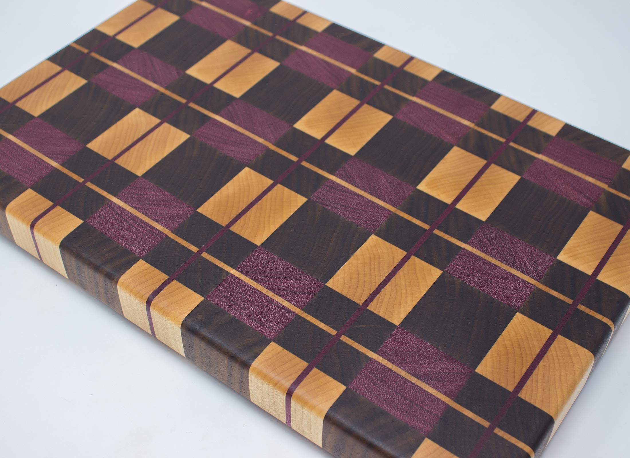 Premium Purpleheart Wood End Grain Cutting Board - Durable & Stylish for Kitchen, Charcuterie, and Serving - Perfect for Chefs & Home Cooks