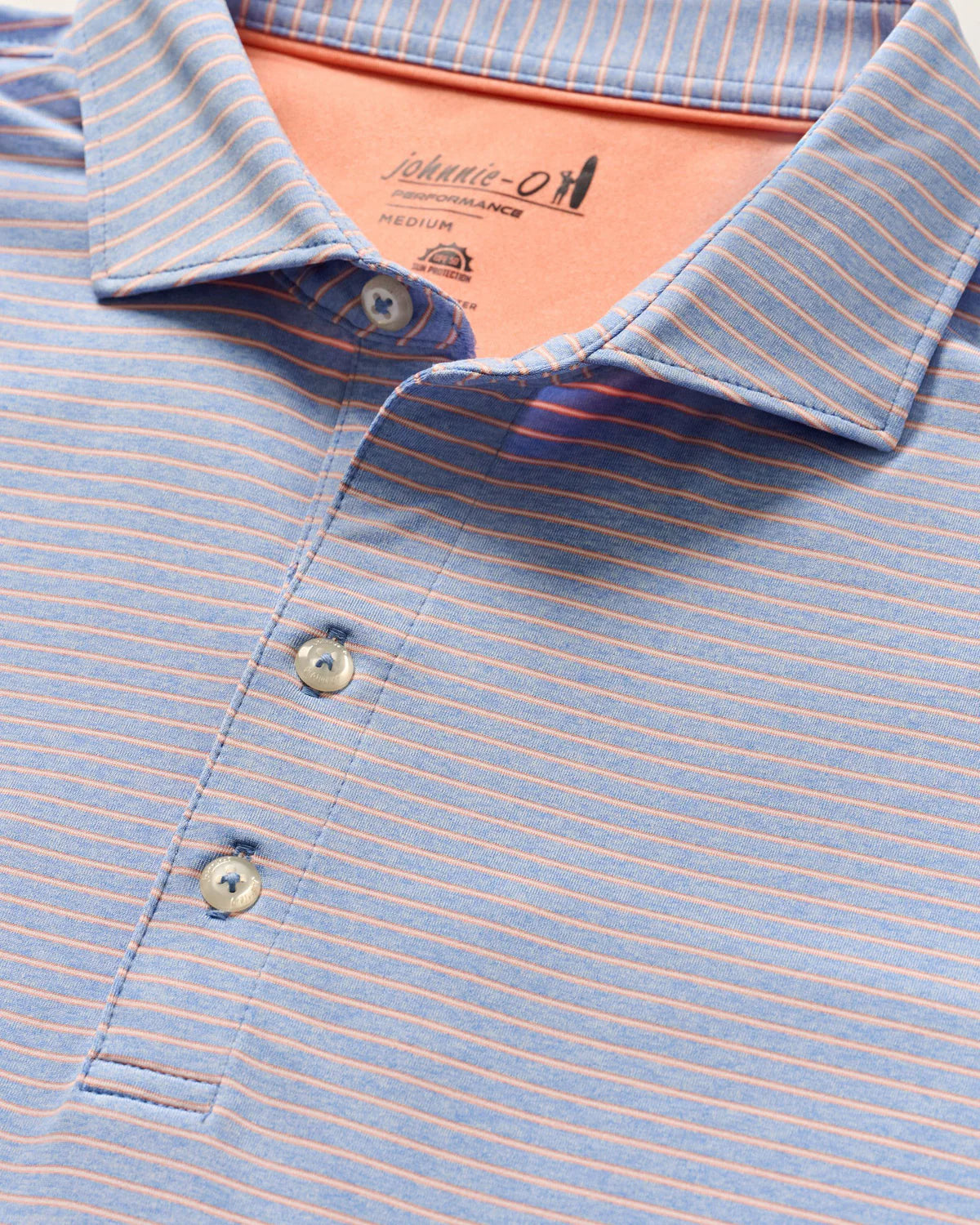 Johnnie-O Men's Short Sleeve Printed Polo Shirt - Casual & Comfortable for Golf, Work & Outdoor Activities