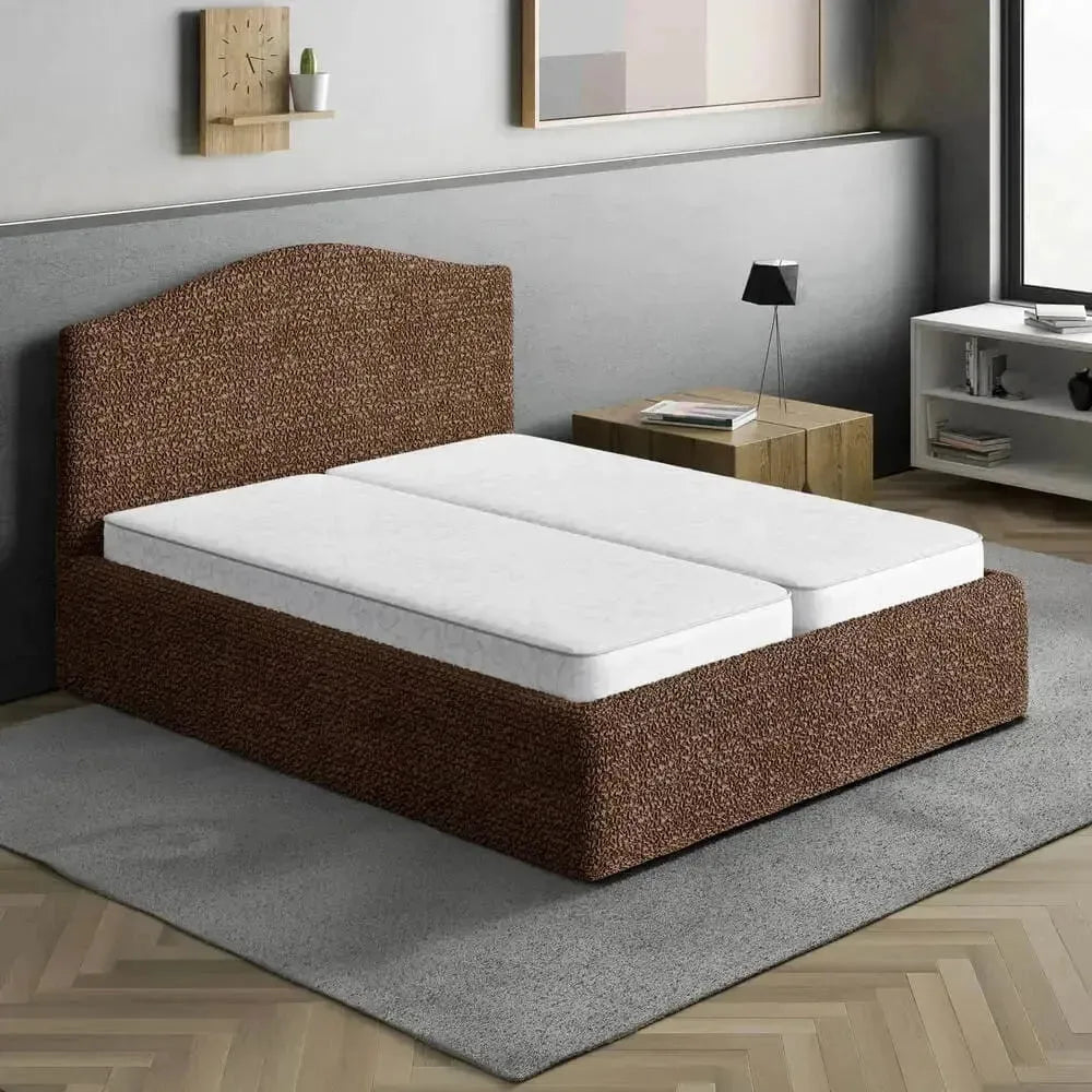 Full/Queen Size Bed Headboard & Frame Slipcover - Microfiber Collection | Elegant Bedroom Upgrade for Home Decor