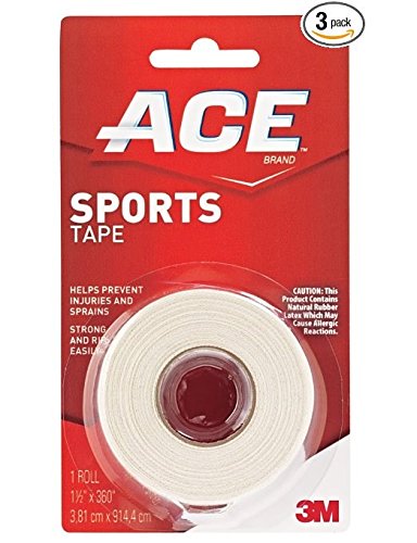 Ace Sports Tape 1 Inch X 10 Yards - Premium Athletic Tape for Injury Support & Recovery - Ideal for Sports, Workouts & Physical Therapy