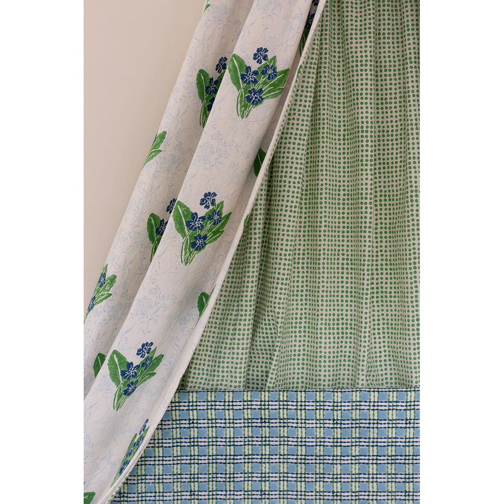 Organic Cotton Seed Block Printed Fabric - Handmade Eco-Friendly Textile for DIY Crafts, Home Decor & Fashion Accessories | Perfect for Quilting, Upholstery & Clothing Projects