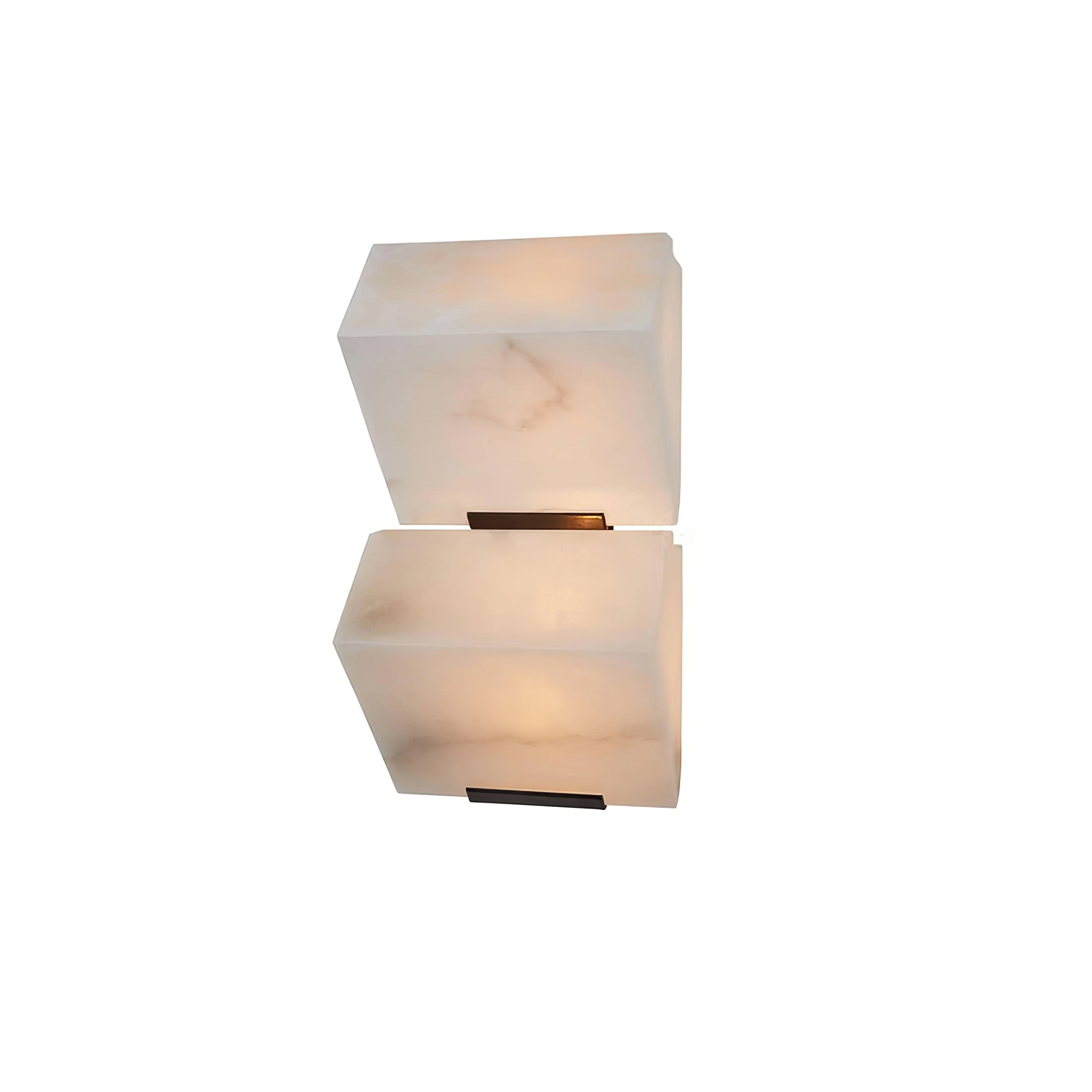 Alabaster Staircase Plug-in Wall Lamp - Modern Plug-in Sconce Lighting for Hallway, Bedroom & Staircase Decor