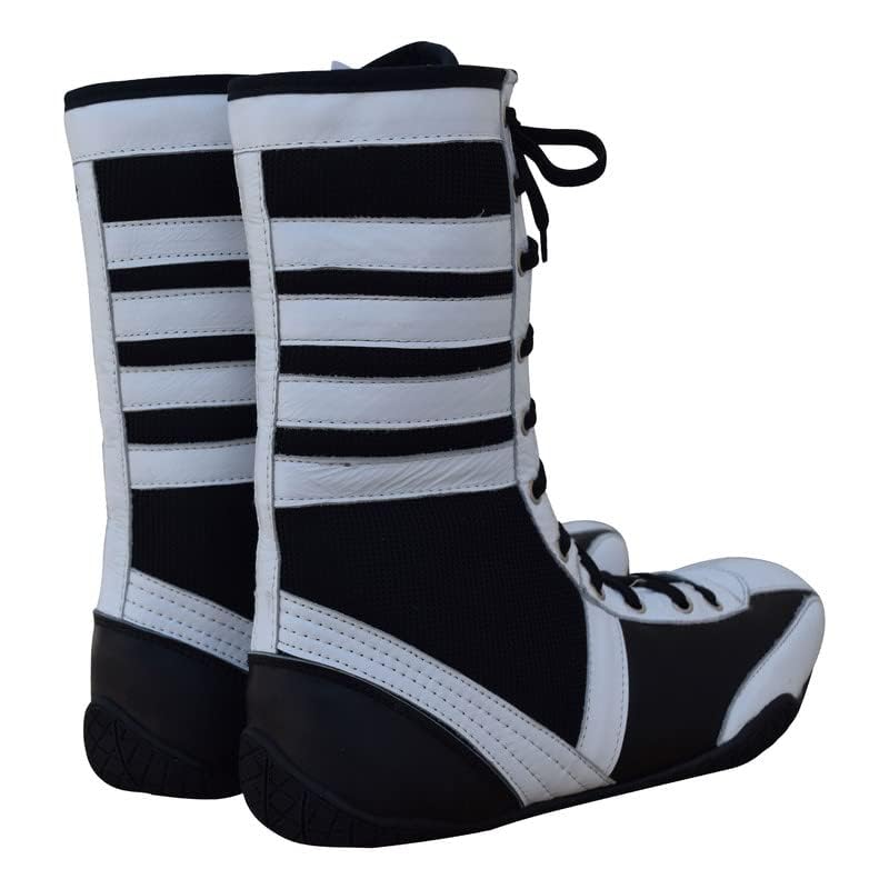 Professional Boxing & Wrestling Shoes for Men & Women - Breathable, Non-Slip Rubber Sole, Lightweight Training Shoes for Adults & Youth - Perfect for Boxing Gyms, MMA Training & Martial Arts Practice
