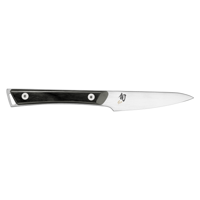 Shun Kazahana 3.5 Inch Paring Knife - Japanese Stainless Steel Kitchen Knife for Precise Peeling, Slicing & Garnishing - Perfect for Fruits, Vegetables & Detailed Culinary Work