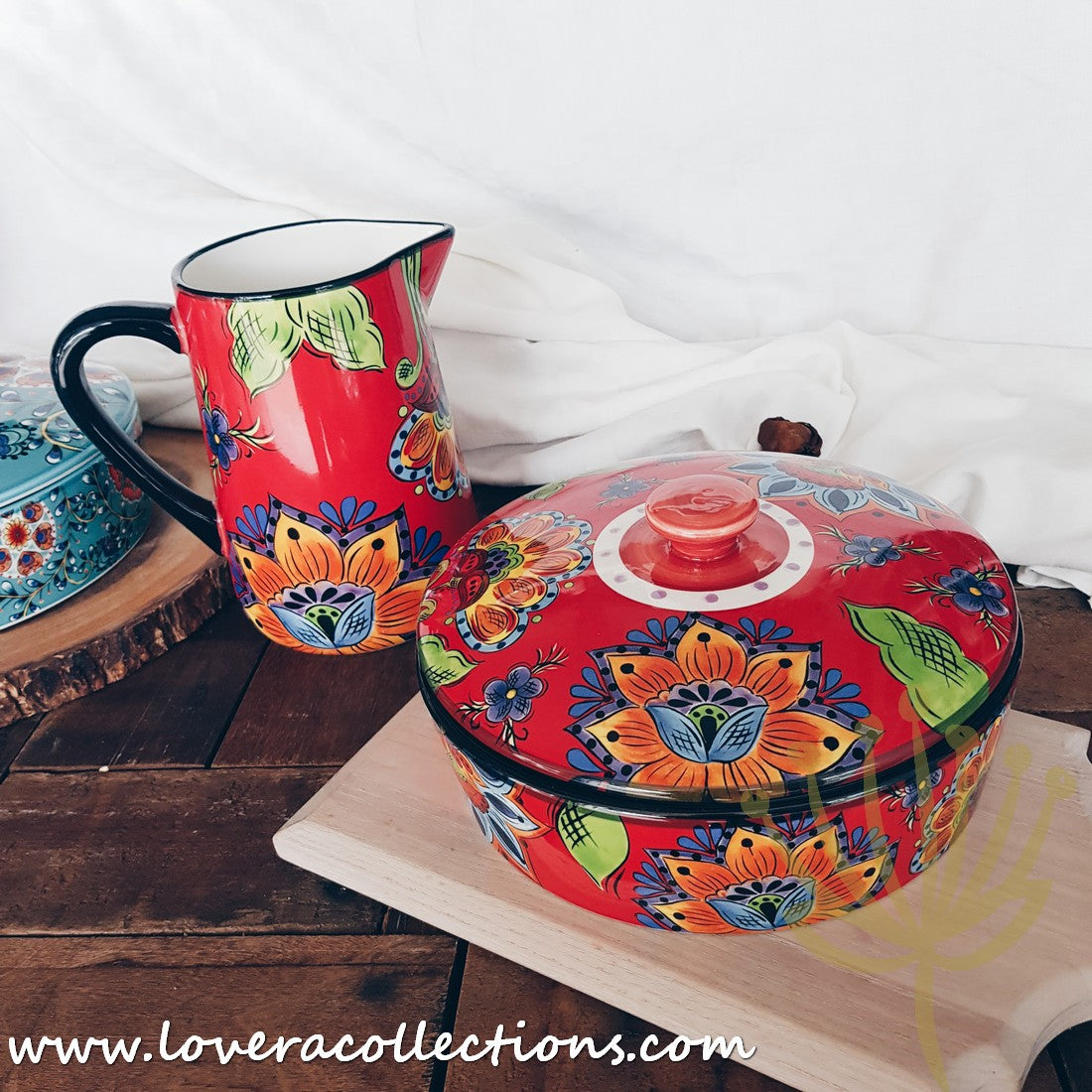 Blue Talavera Pitcher 2L