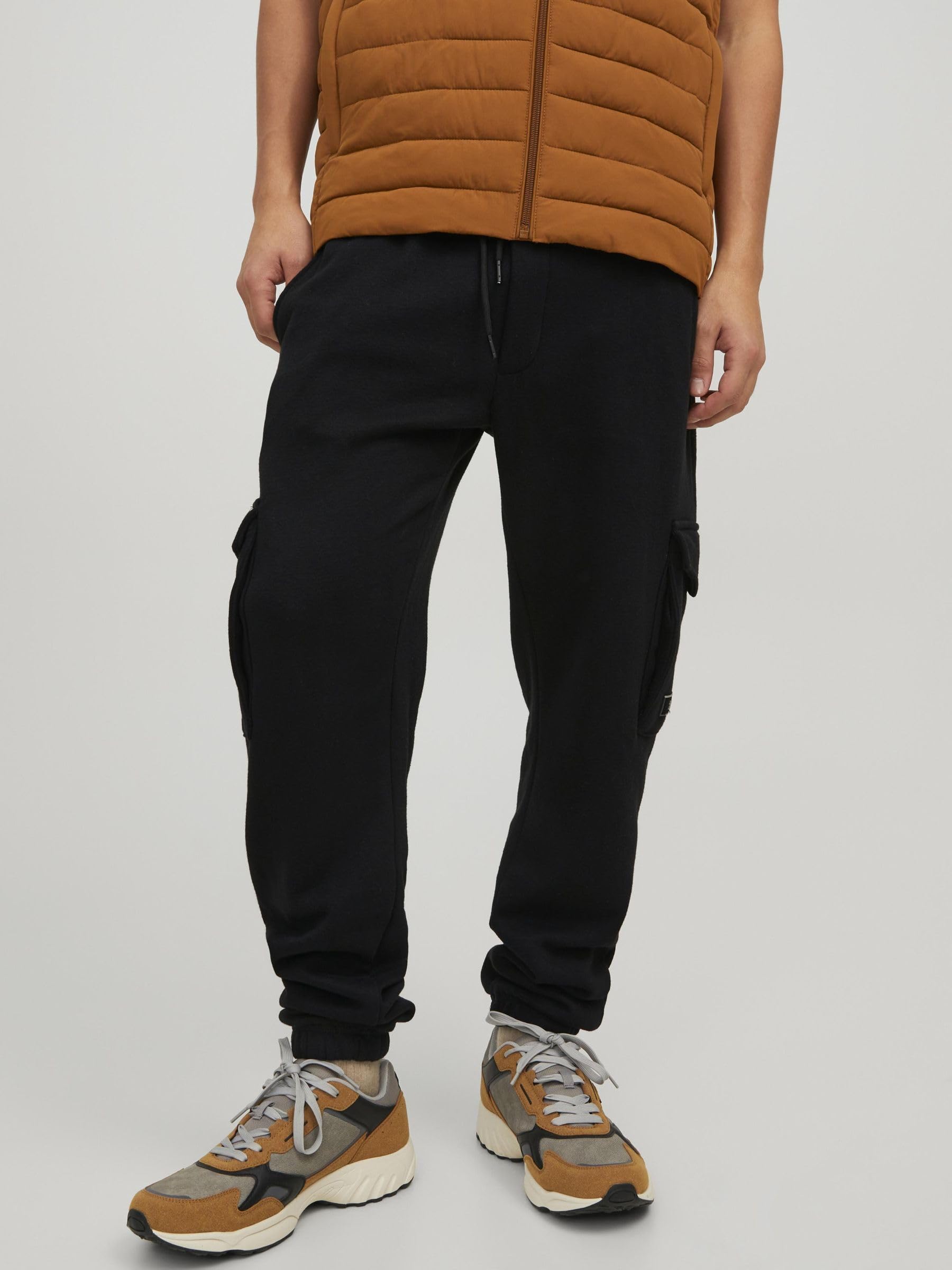 JACK & JONES Men's Jjigordon Jjclassic Sweatpants - Comfortable Athletic Pants for Casual Wear, Gym & Lounge
