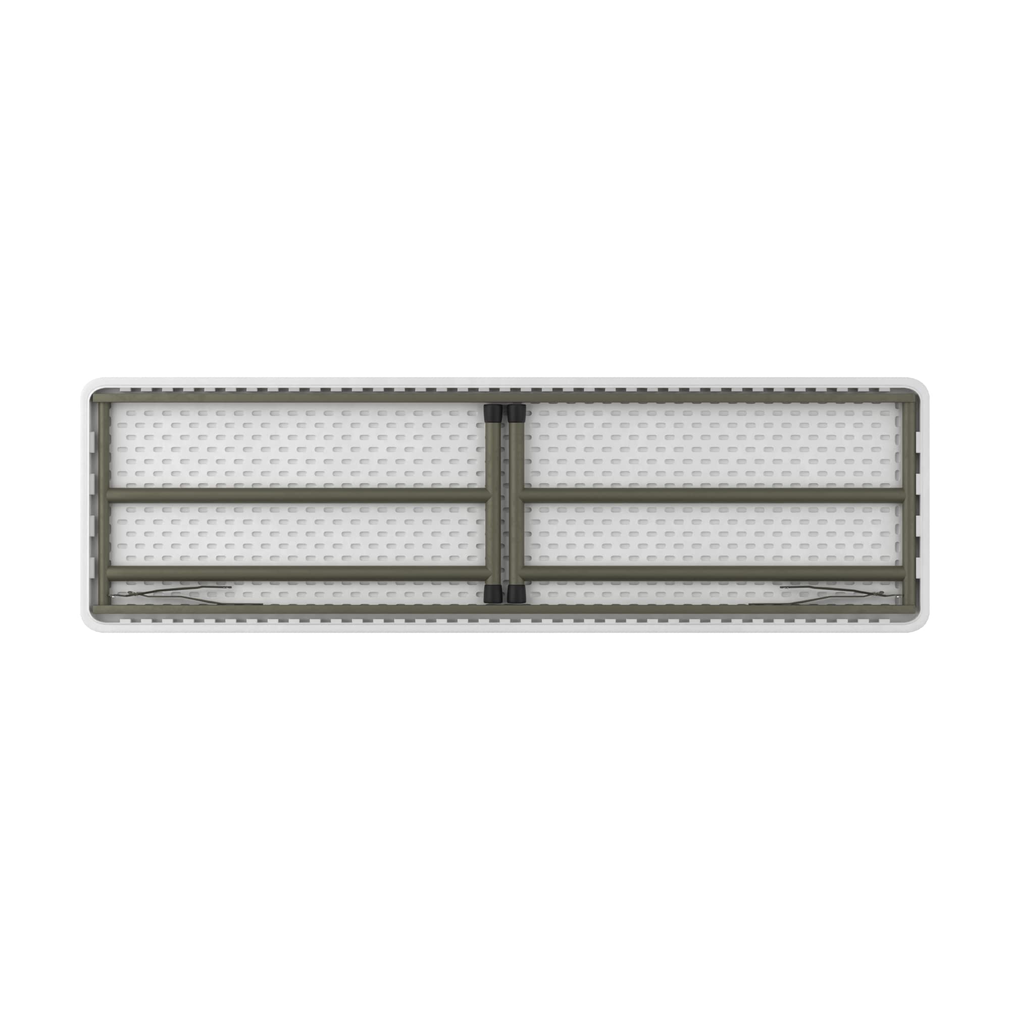 18x60 Inch Granite White Heavy Duty Blow Molded Plastic Folding Table - Perfect for Parties, Events, Camping & Outdoor Use
