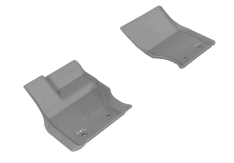 3D MAXpider Custom Fit Floor Mats for 2013-2020 Land Rover Range Rover & Range Rover Sport - Kagu Series 1st Row All-Weather Protection (Gray) - Perfect for Off-Roading, Daily Commuting & Family Road Trips