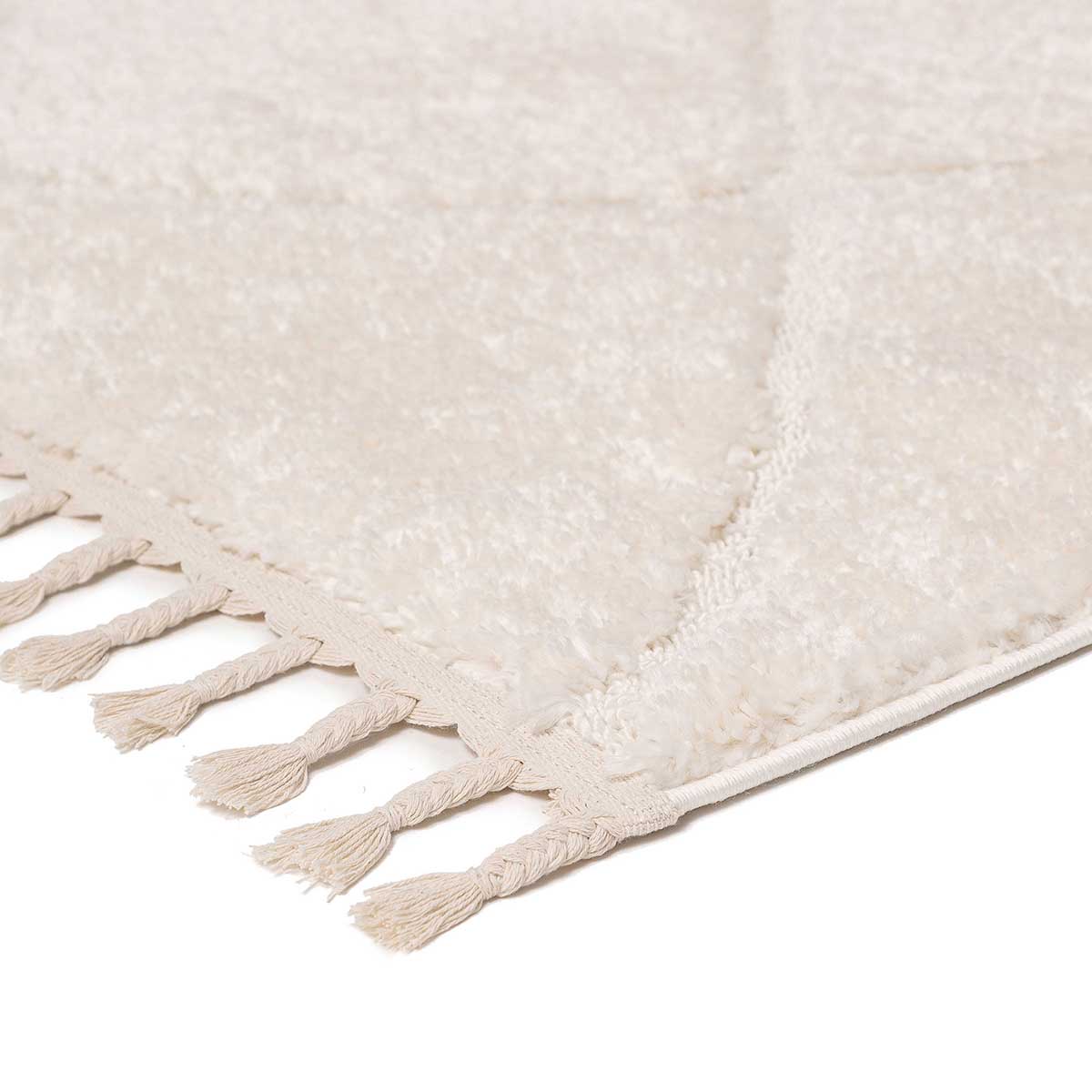 Calypso Textured Tribal Tassel Rug - Boho Chic Handwoven Area Rug for Living Room, Bedroom, or Dorm Decor