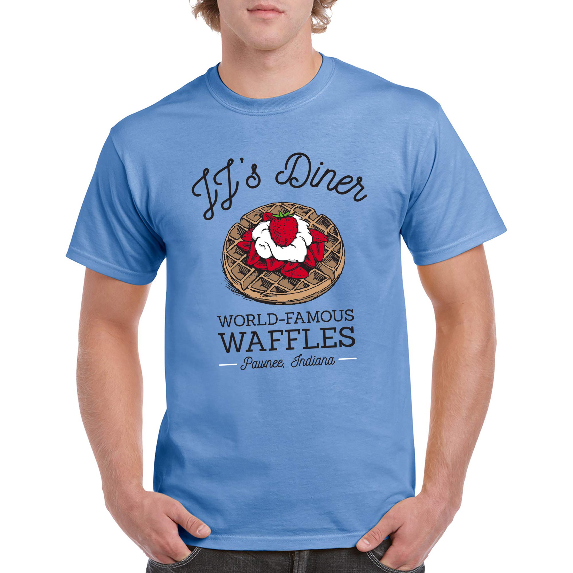 JJ's Diner Leslie Knope World's Best Waffles TV Show T-Shirt | Parks and Recreation Fan Gift | Casual Wear & Cosplay