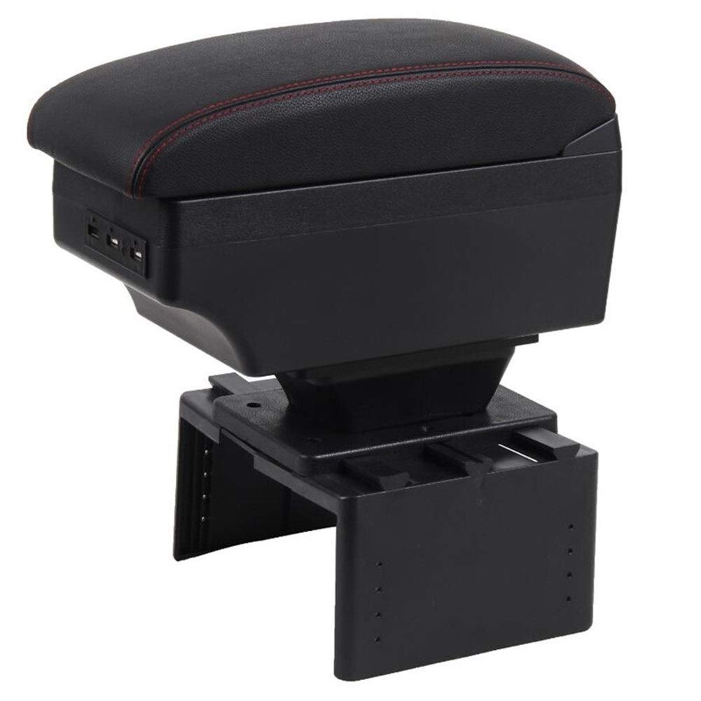 Premium Car Armrest Storage Box for Chevrolet Lacetti - Durable Center Console Organizer with Black Trim | Perfect for Road Trips & Daily Commuting