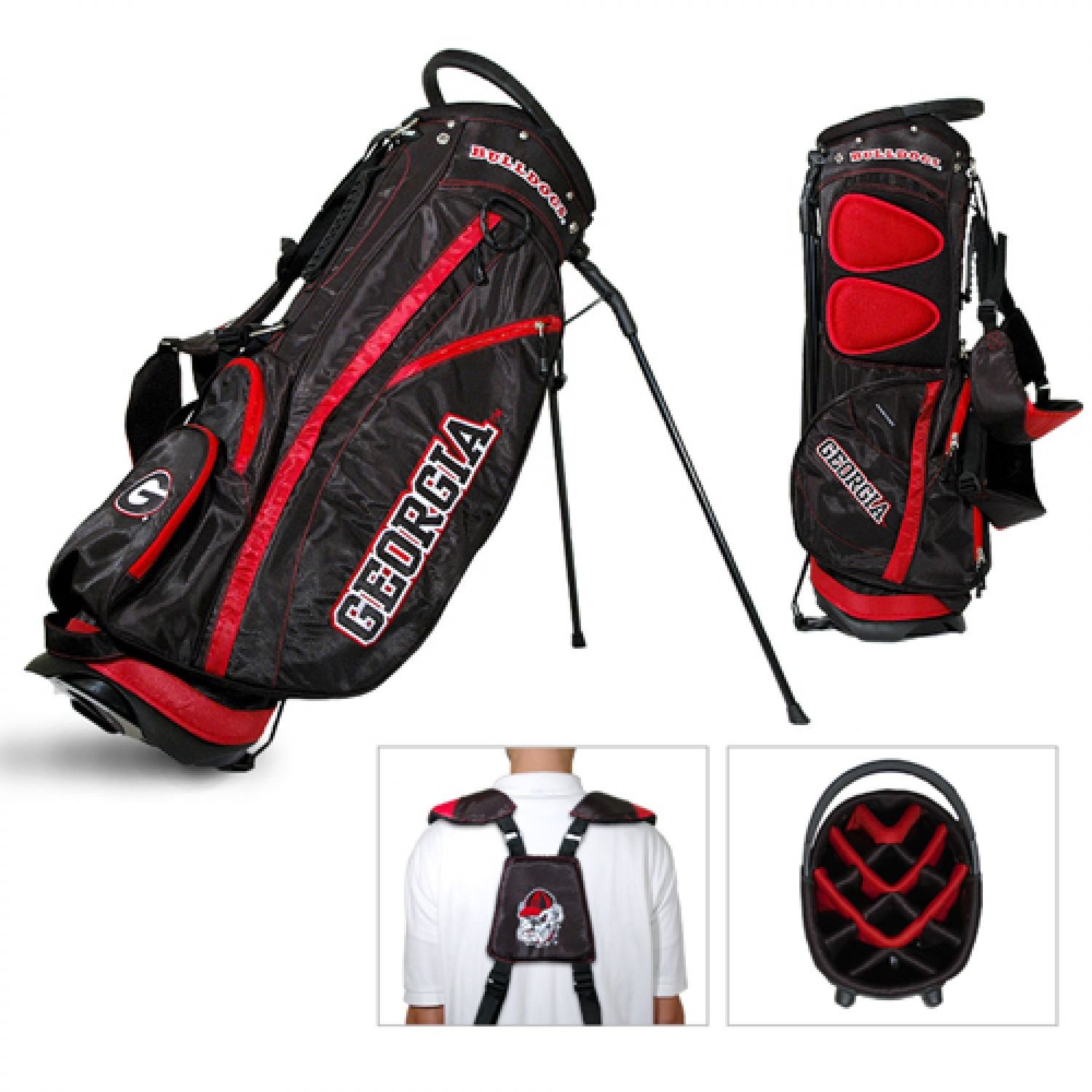 Team Golf NCAA Fairway Golf Stand Bag – Lightweight 14-Way Top with Spring Action Stand, Insulated Cooler Pocket, Padded Strap, Umbrella Holder & Removable Rain Hood – Perfect for College Golf Tournaments & Weekend Golfing