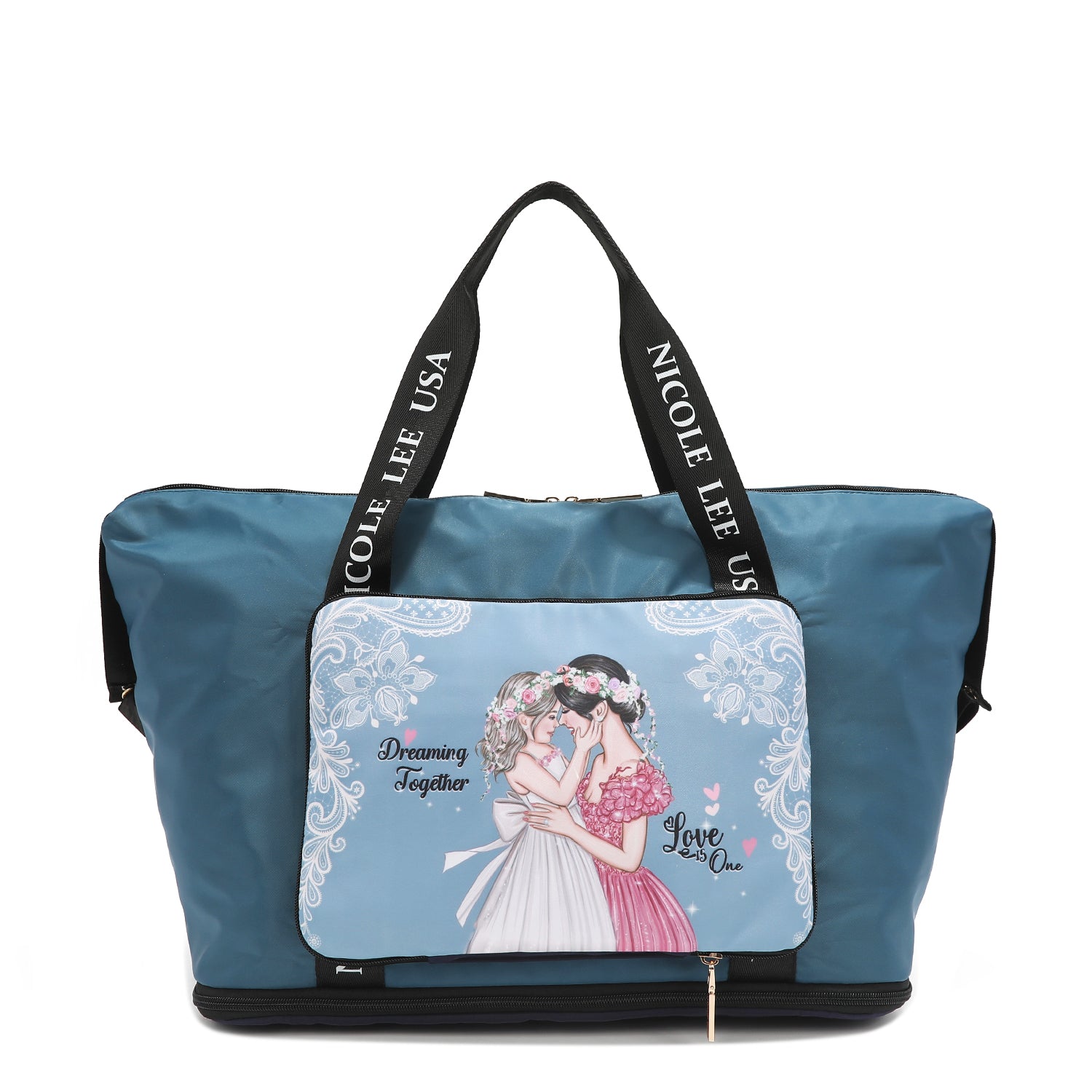 JENNA Foldable Nylon Travel Tote Bag - Lightweight & Waterproof Carryall for Women | Perfect for Gym, Beach, Shopping & Weekend Getaways