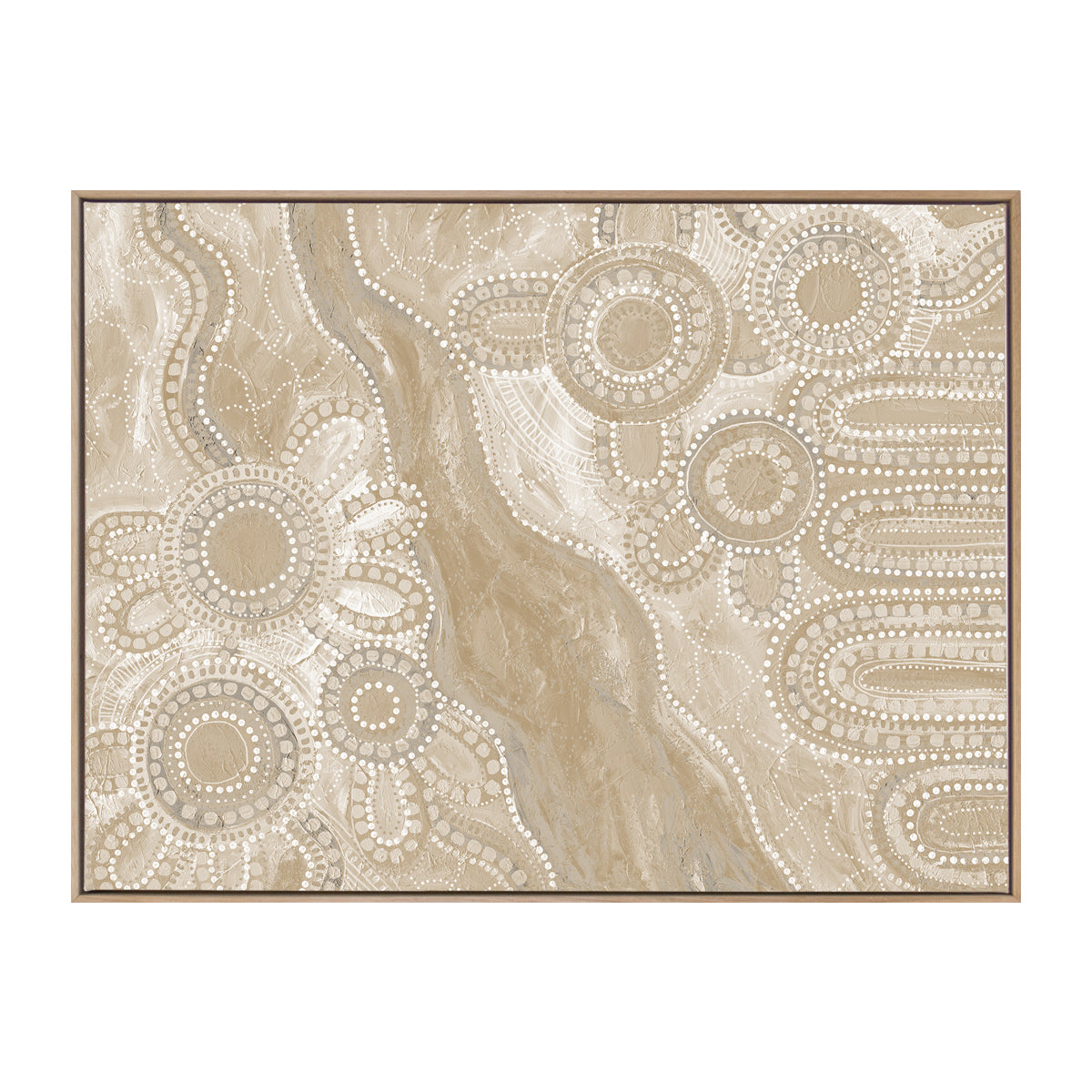 Bila III Neutral Landscape Art Print - Modern Wall Decor for Living Room, Bedroom & Office - Premium Canvas Painting for Home & Office Decor