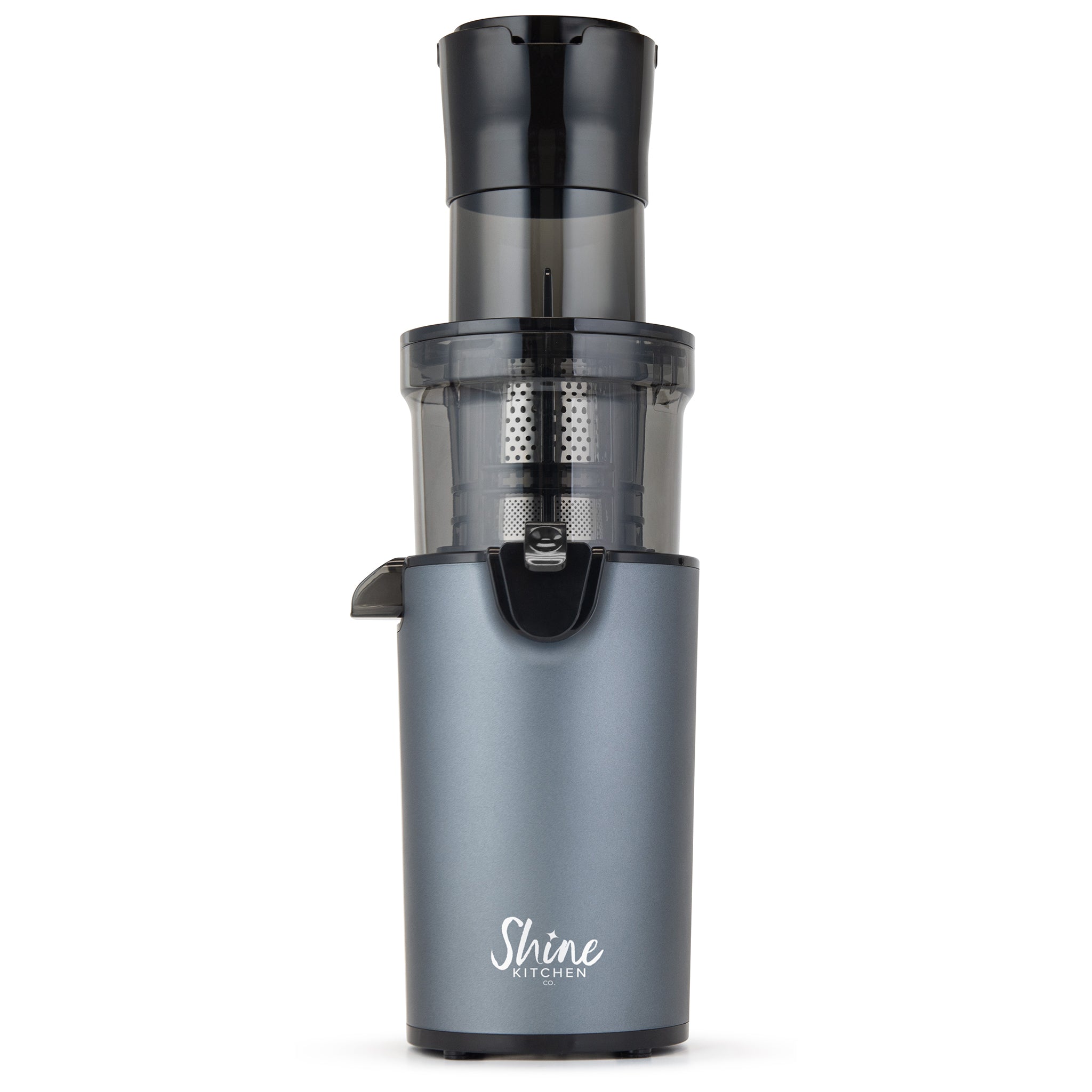 Shine Kitchen Co.® Easy Cold Press Juicer with XL Feed Chute - Slow Masticating Juicer for Fruits & Vegetables - Perfect for Healthy Juicing, Detox & Weight Loss at Home