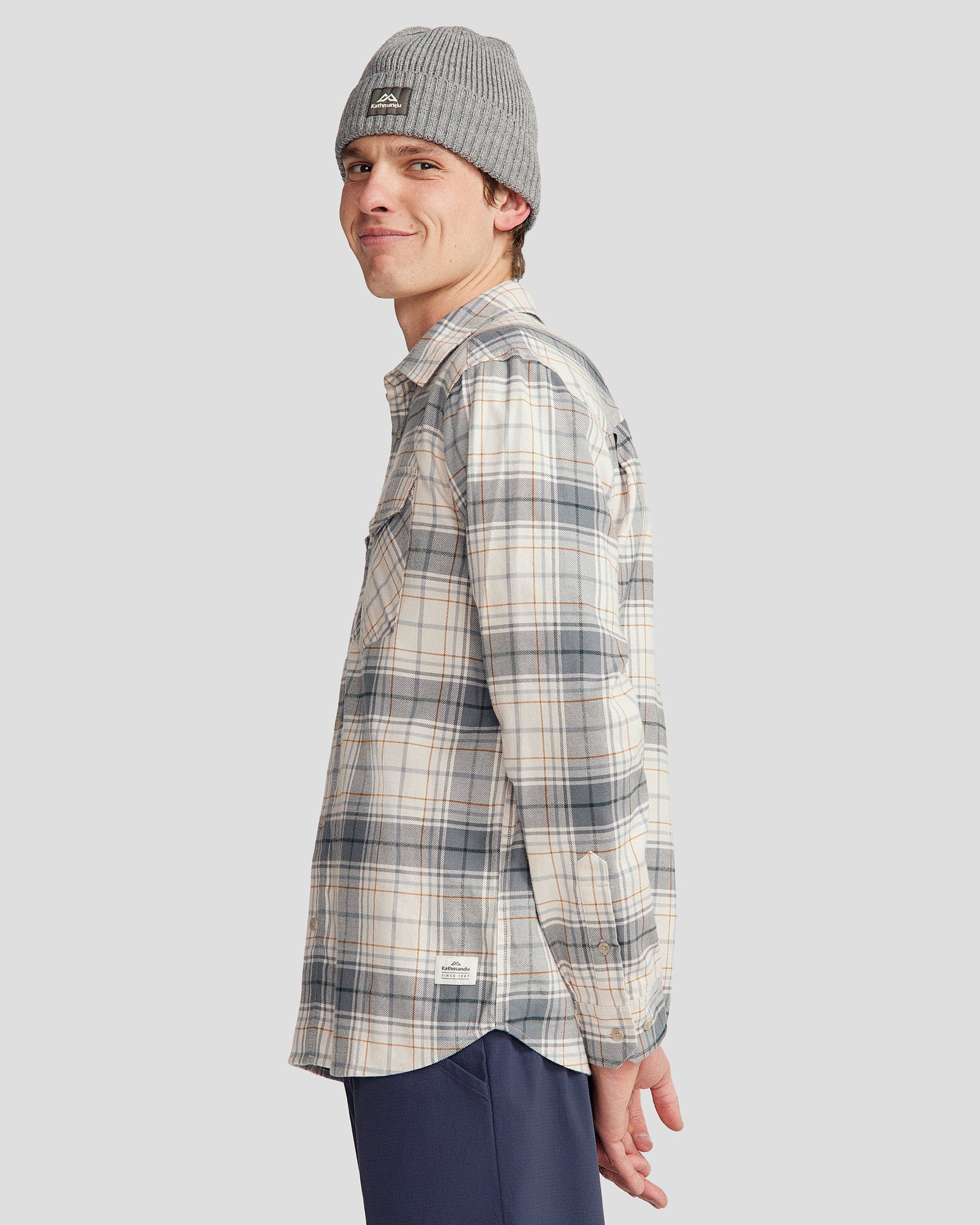 Men's Carrillon HF Long Sleeve Plaid Shirt - Comfortable Casual Button Down for Work & Outdoor Activities
