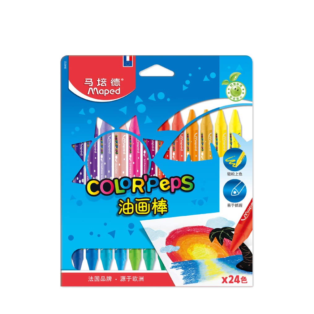 YYMIYU 24-Color Oil Pastel Crayons - Non-Toxic Soft Oil Pastels for Artists, Kids & Beginners - Perfect for Sketching, Drawing & Coloring on Paper, Canvas & Wood (Great for School, Home & Art Classes)