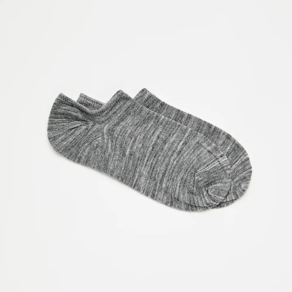 Premium Lamington Merino Wool Sneaker Socks 2-Pack - Breathable & Odor-Resistant for Men & Women - Perfect for Running, Hiking & Casual Wear (Grey)