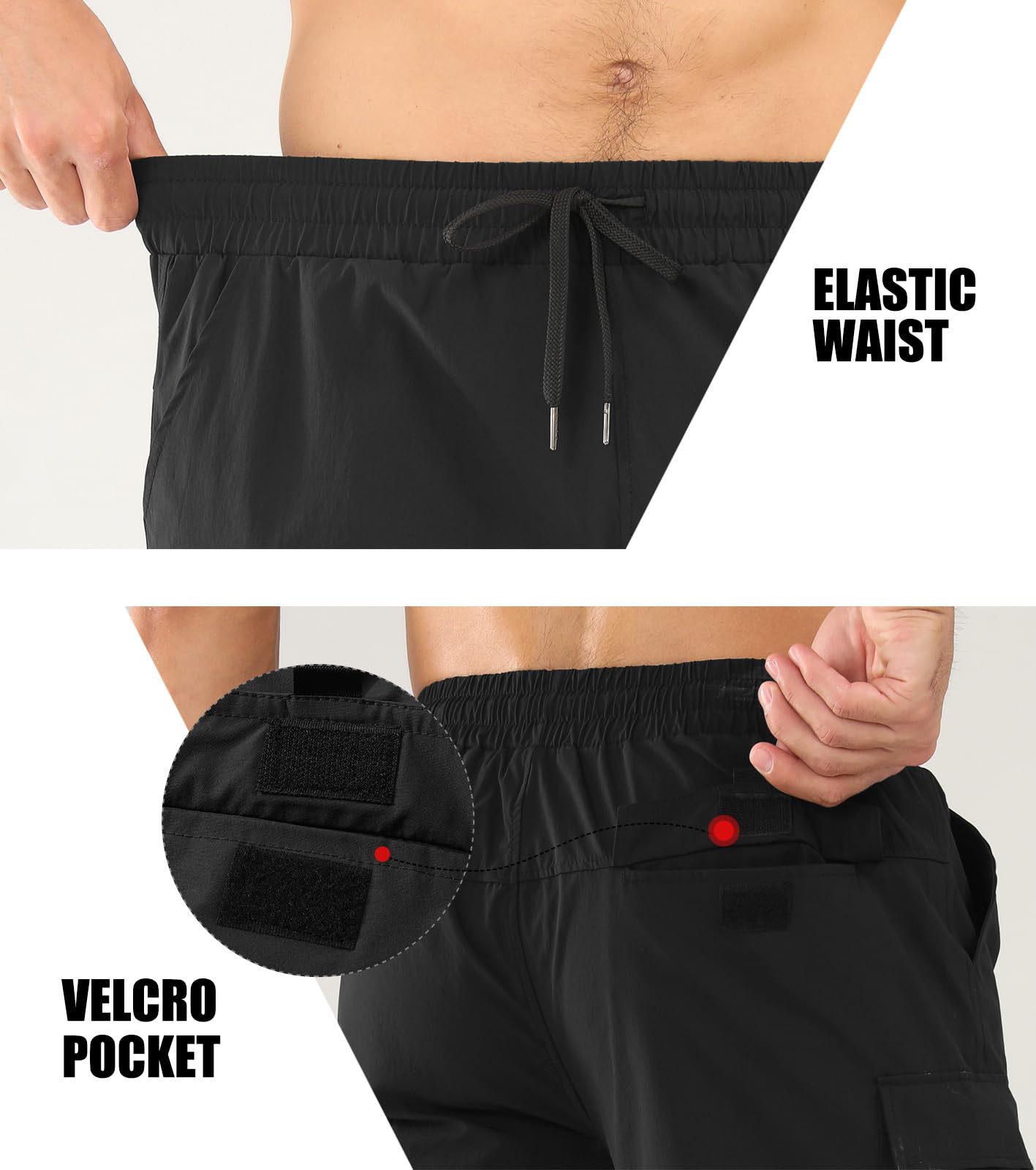 Surenow Men's Quick Dry Running Shorts - Lightweight Athletic Gym Shorts for Workout, Hiking & Sports | Perfect for Jogging, Training & Outdoor Activities