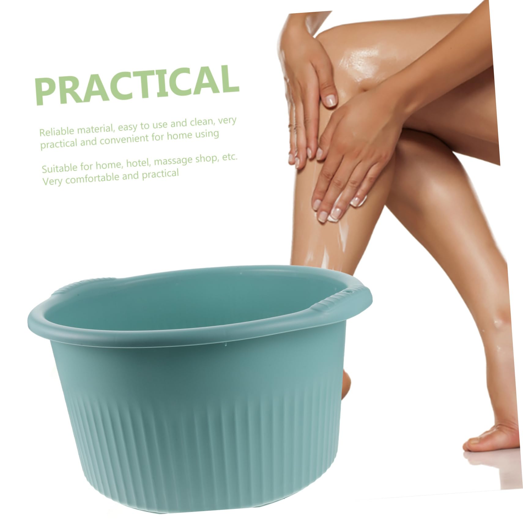 Beaupretty Reusable Foot Soaking Basin - Portable Foot Spa Bath for Relaxation & Comfort - Perfect for Home Pedicure, Post-Workout Recovery & Stress Relief