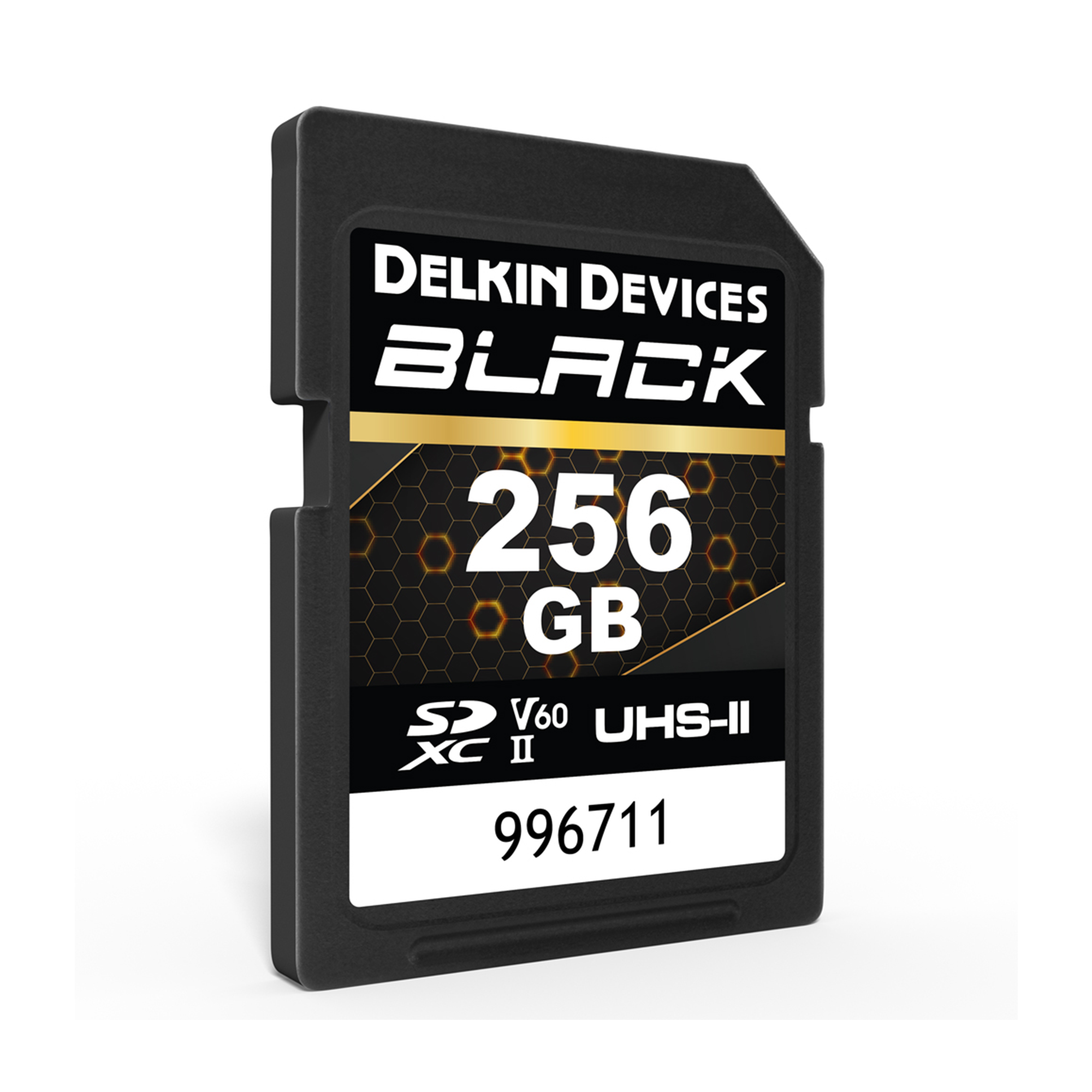 Delkin Devices 256GB UHS-II V60 SDXC Memory Card - High Speed Performance for DSLR Cameras, 4K Video Recording & Professional Photography