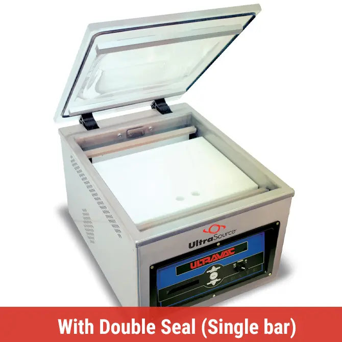 UltraSource Ultravac 250 Commercial Chamber Vacuum Sealer Machine with Double Seal Bar for Food Preservation - Perfect for Restaurants, Butcher Shops & Meal Prep Businesses