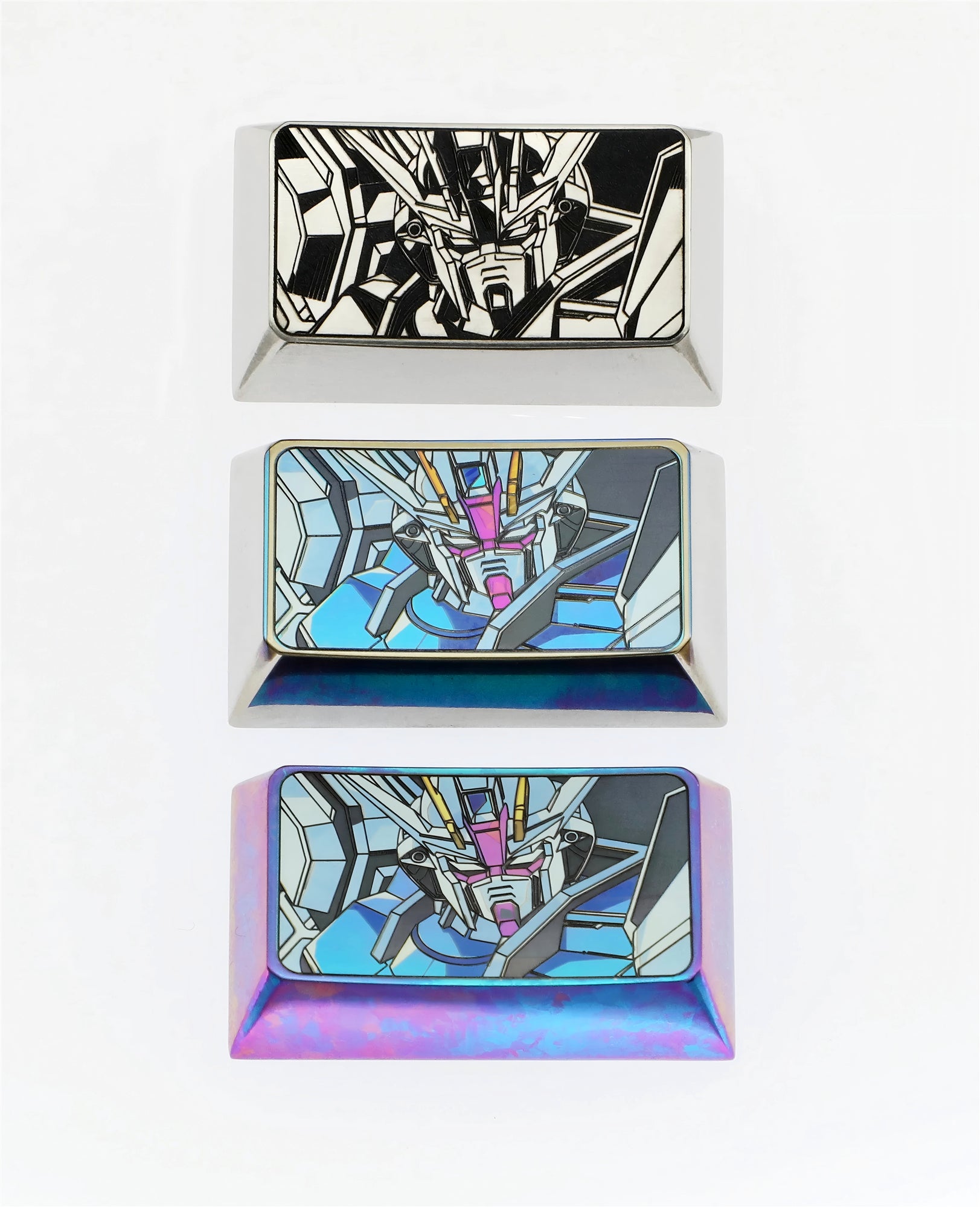 Premium Titanium Alloy Mobile Wrench - GUNDAM Inspired Mechanical Keyboard Decorative Keycaps for Precision Carving | Perfect for DIY Enthusiasts & Keyboard Customization