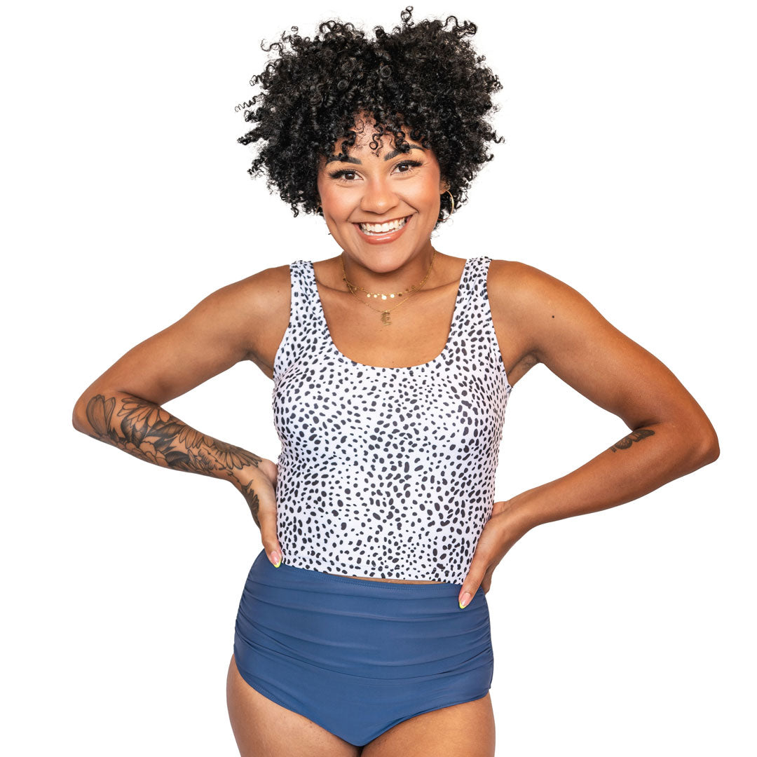 High Waist Ruched Swim Bottoms for Women - Sexy Tummy Control Bathing Suit Bottoms - Perfect for Beach, Pool, and Vacation