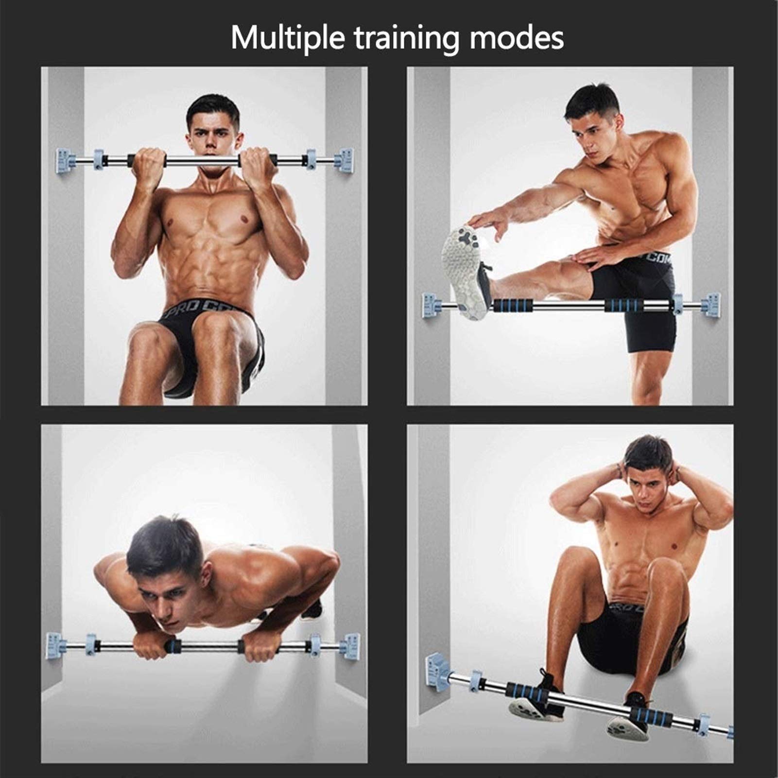 ZAIHW Heavy Duty Pull Up Bar for Doorway - No Drill Chin Up Bar for Home Gym, Upper Body Workout Equipment for Strength Training - Perfect for Home Fitness, Calisthenics & CrossFit Training