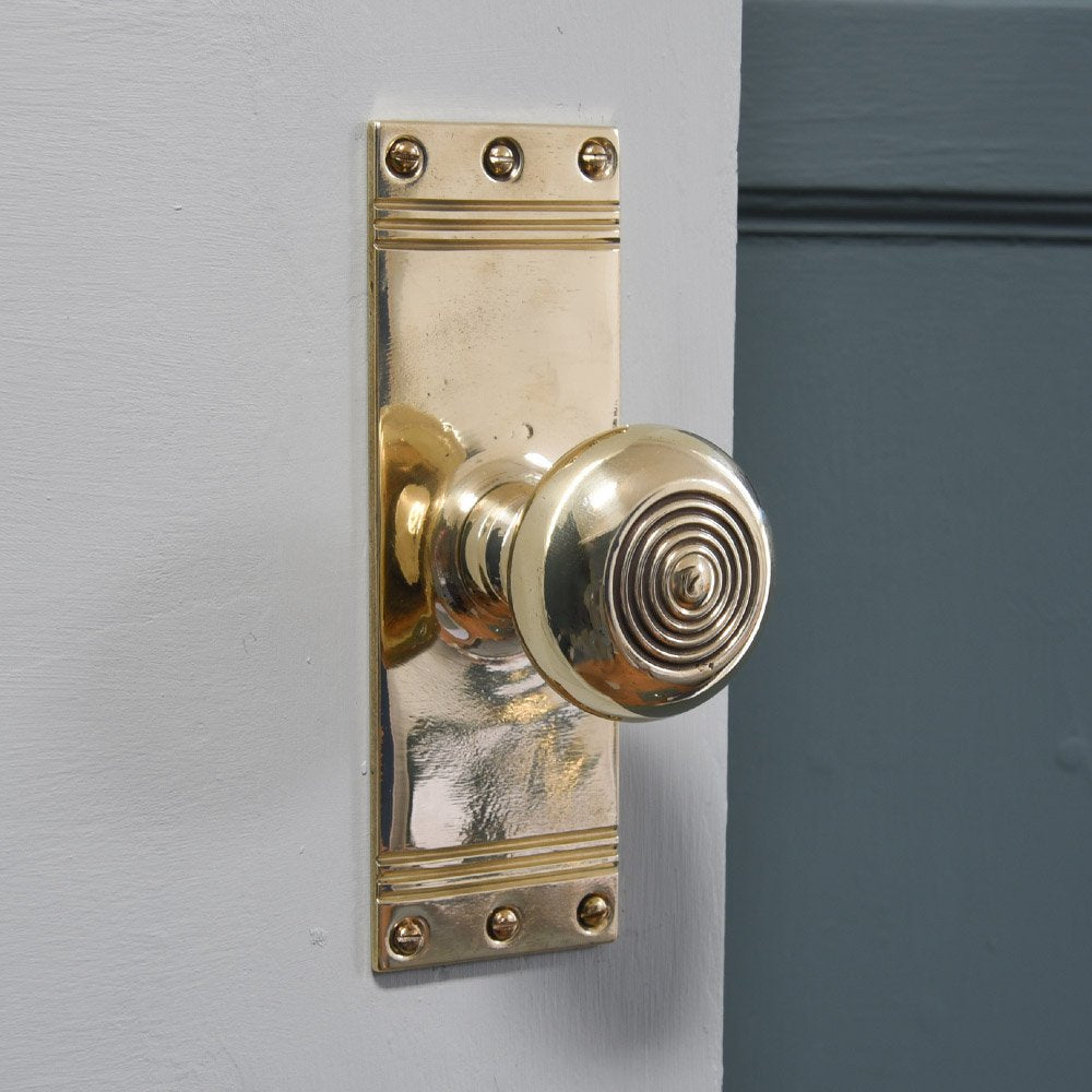 Vintage Brass Hampden Door Knobs - Antique Style Cabinet & Drawer Pulls - Perfect for Home Decor, Furniture Restoration & DIY Projects