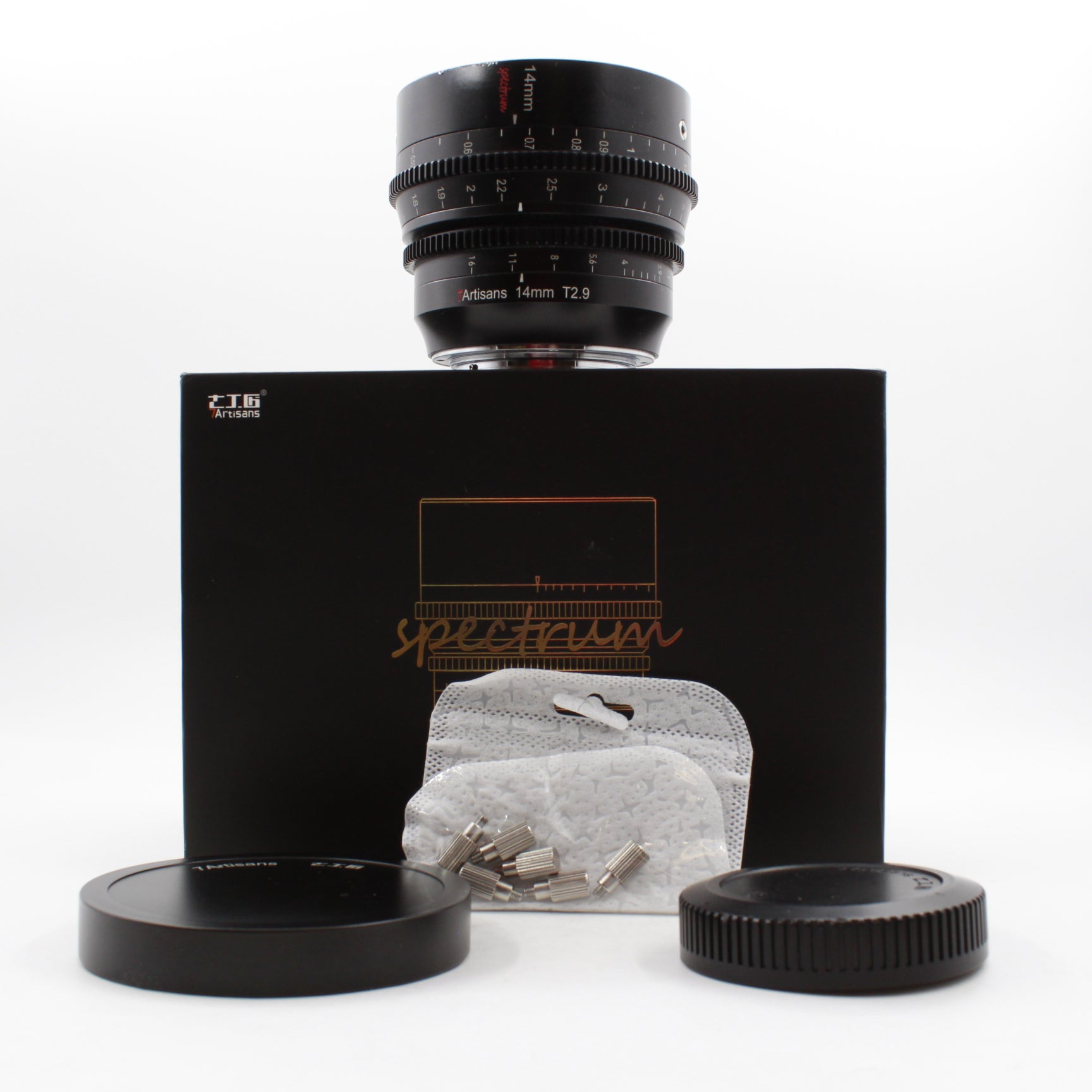 Used 7Artisans 14mm T2.9 Spectrum Cine Lens for Canon RF Mount - Boxed | Perfect for Filmmaking, Vlogging & Low-Light Photography