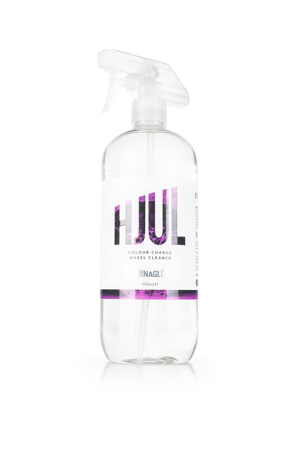 Stjarnagloss Hjul Wheel Cleaner - pH Neutral Color Changing Wheel Cleaner for Cars & Trucks - Removes Road Grime, Brake Dust & Tar - Safe for All Wheels (1 Liter) - Perfect for Detailing, Car Wash & Auto Maintenance
