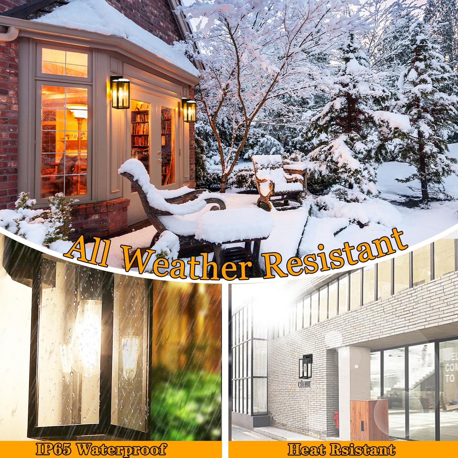 **Dusk to Dawn Outdoor Lights - Energy Efficient LED Motion Sensor Security Lights for House, Front Porch, Backyard, and Garage (Weatherproof & Easy Installation) - Perfect for Home Safety and Nighttime Illumination**