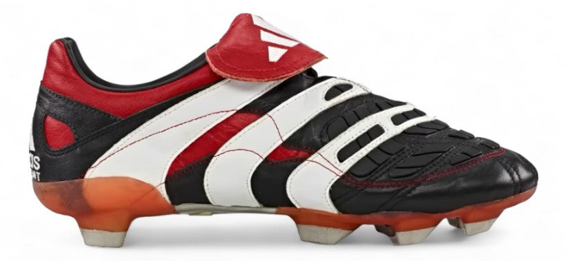 adidas Predator Accelerator SG Soccer Cleats - Red/Black/White Football Boots for Firm Ground - Perfect for Professional Matches & Training Sessions