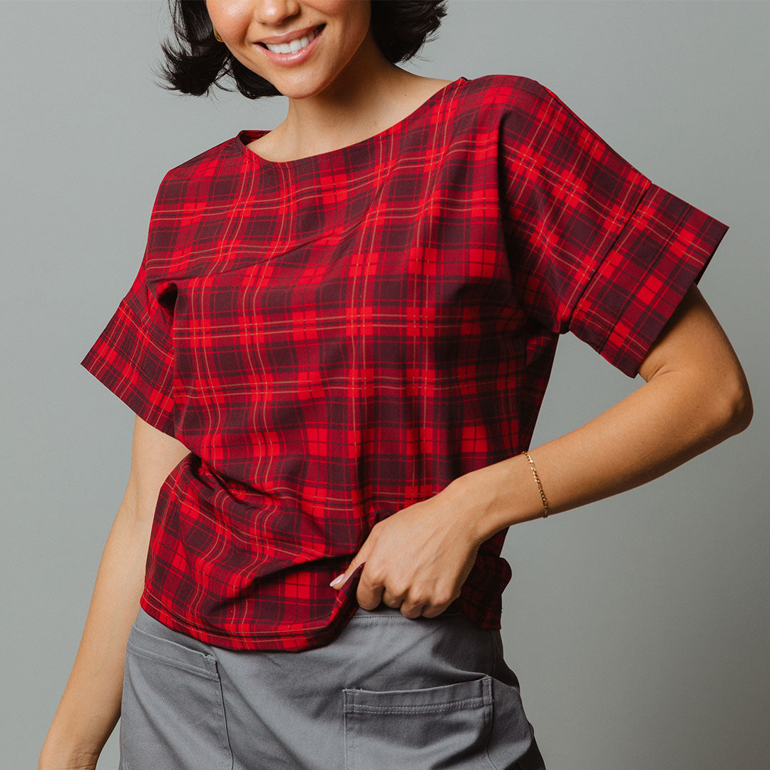 Premium Boss Tee in Classic Frasier Plaid - Stylish Casual Shirt for Men | Perfect for Office, Weekend Outings & Date Nights