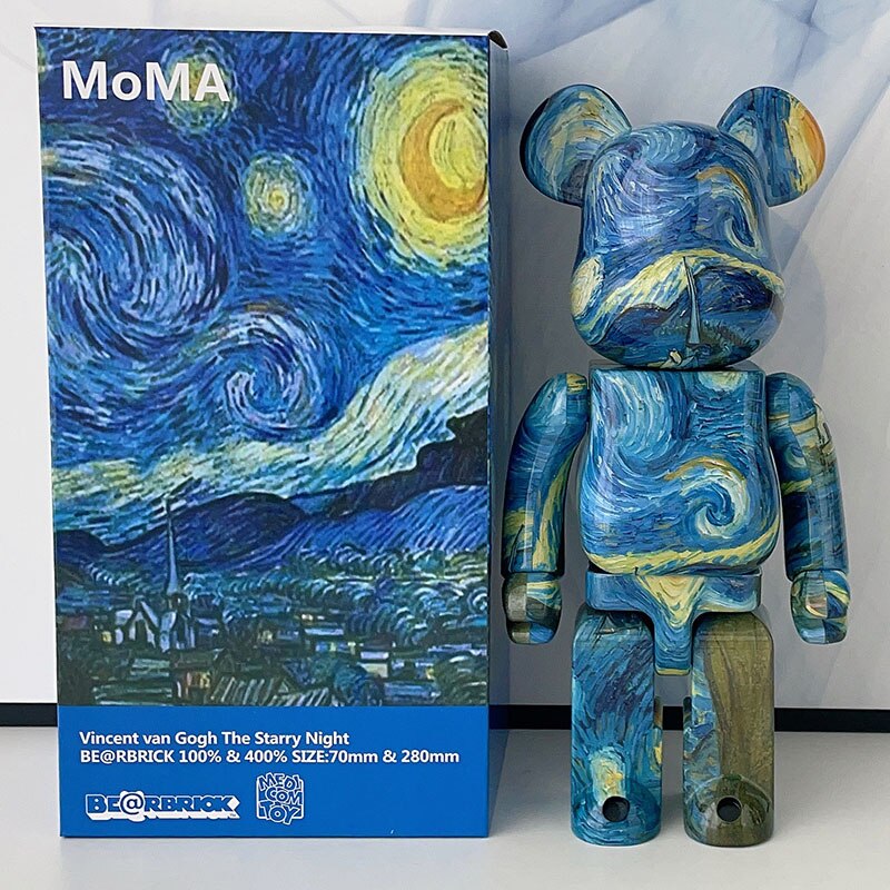 Bearbrick 28cm Collectible Figure - Iconic Designer Toy for Display & Gifts | Home Decor, Office Showcase, Pop Culture Collection