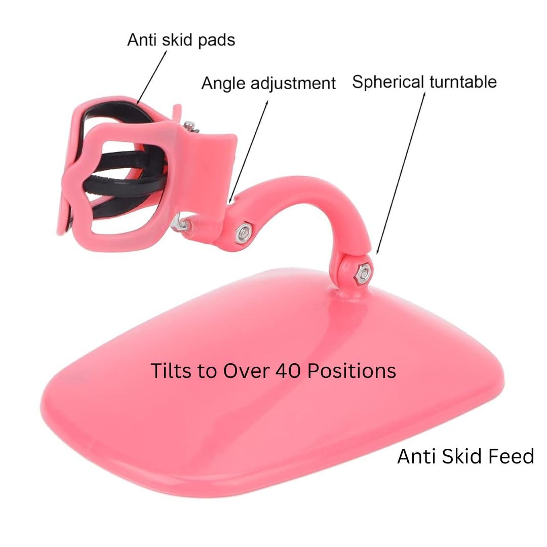 Anti-Spill Tilted Nail Polish Bottle Holder Stand - Secure Grip for Fingernail Painting & Nail Art | Perfect Manicure & Pedicure Accessories | Ideal for Home Salon, DIY Nail Care & Professional Use