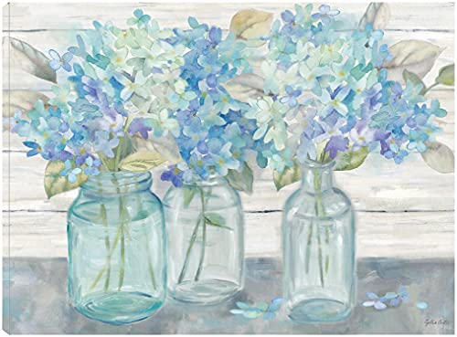 Farmhouse Hydrangeas in Mason Jars