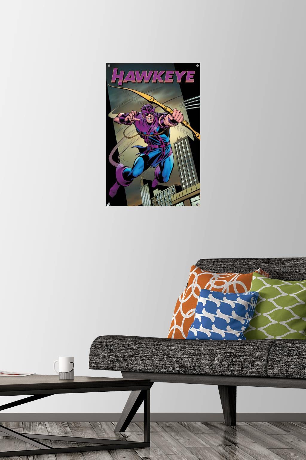 Marvel Hawkeye Freefall #1 Premium Wall Poster with Push Pins - Perfect for Comic Book Fans, Home Decor & Office Display