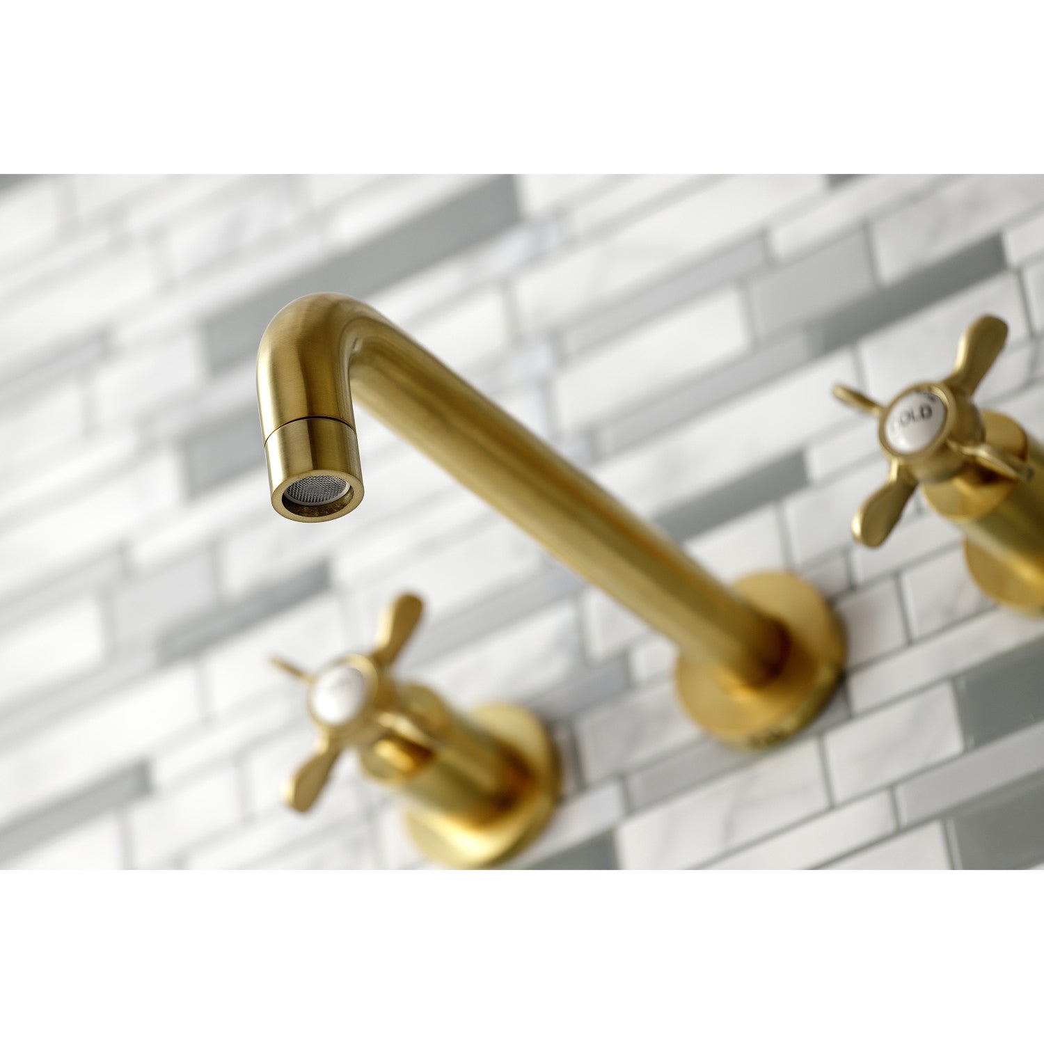 Essex Two Handle 3 Hole Wall Mount Roman Tub Faucet - Vintage Style Brass Bathroom Fixture for Luxury Bathtub & Spa Relaxation