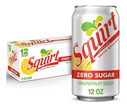 Squirt Grapefruit Flavored Zero Sugar Caffeine-Free Soda - 24 Pack Cans | Refreshing Citrus Drink for Parties, BBQs & Healthy Lifestyle | Louisiana Pantry Bundle