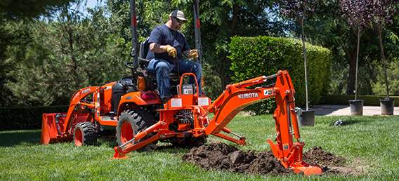 Kubota BX23S 23HP Compact Diesel Tractor with Backhoe & Loader - Perfect for Landscaping, Farming & Property Maintenance