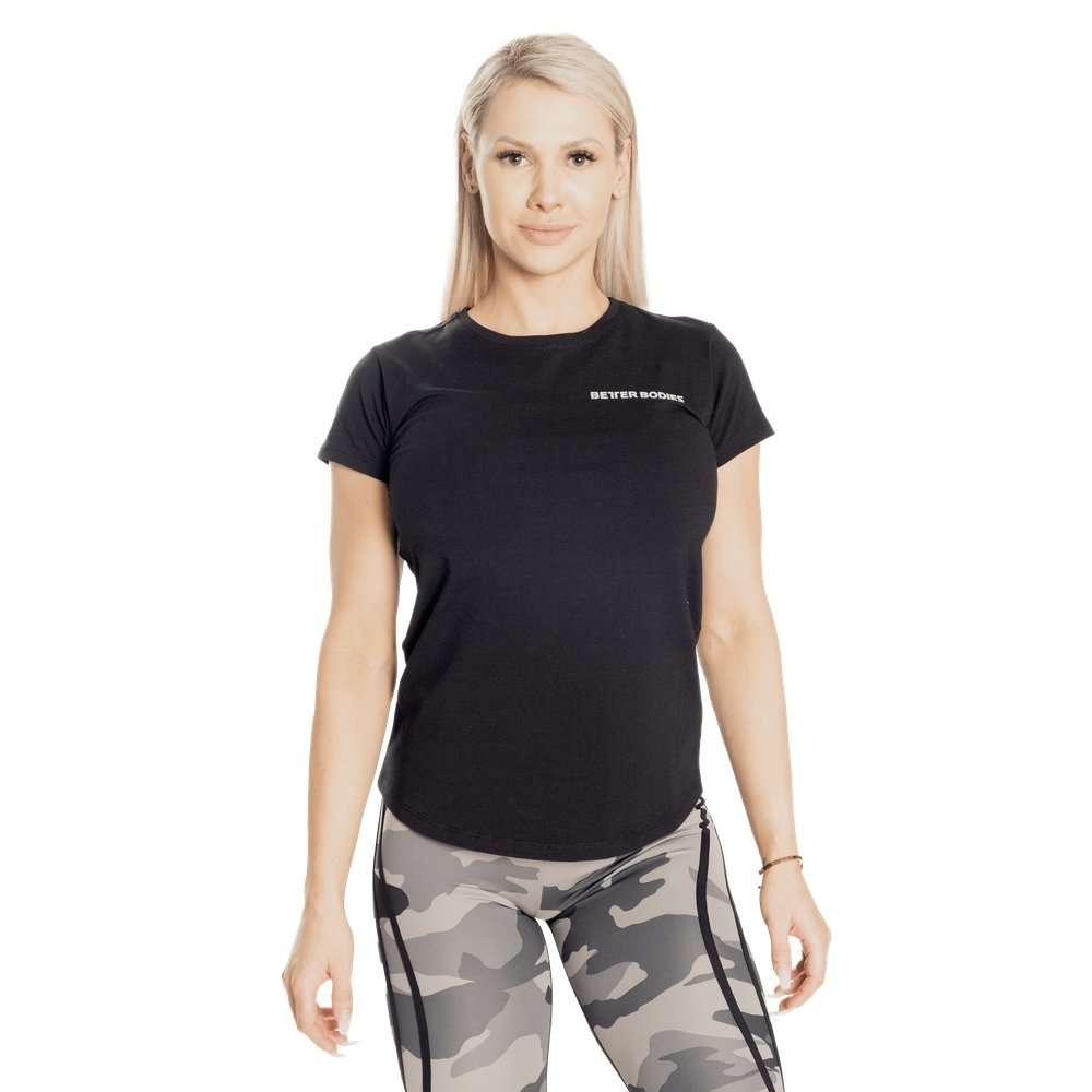 Better Bodies Regular Fit T-Shirt for Men & Women - Soft Cotton Comfortable Casual Tee - Black | Perfect for Everyday Wear, Gym, and Outings