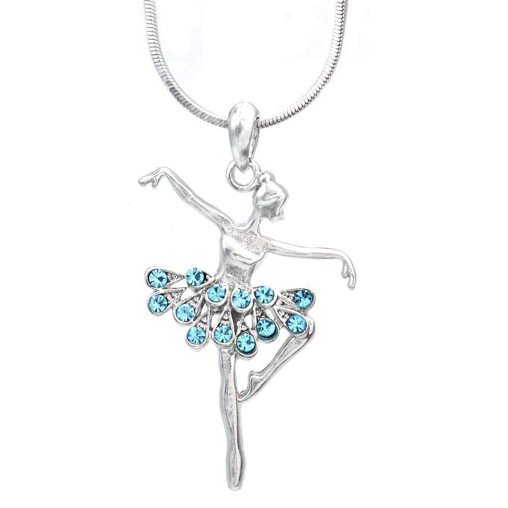 Elegant Ballerina Pendant Necklace - Sterling Silver Ballet Dancer Charm Jewelry for Women - Perfect Gift for Dancers, Ballet Lovers & Special Occasions