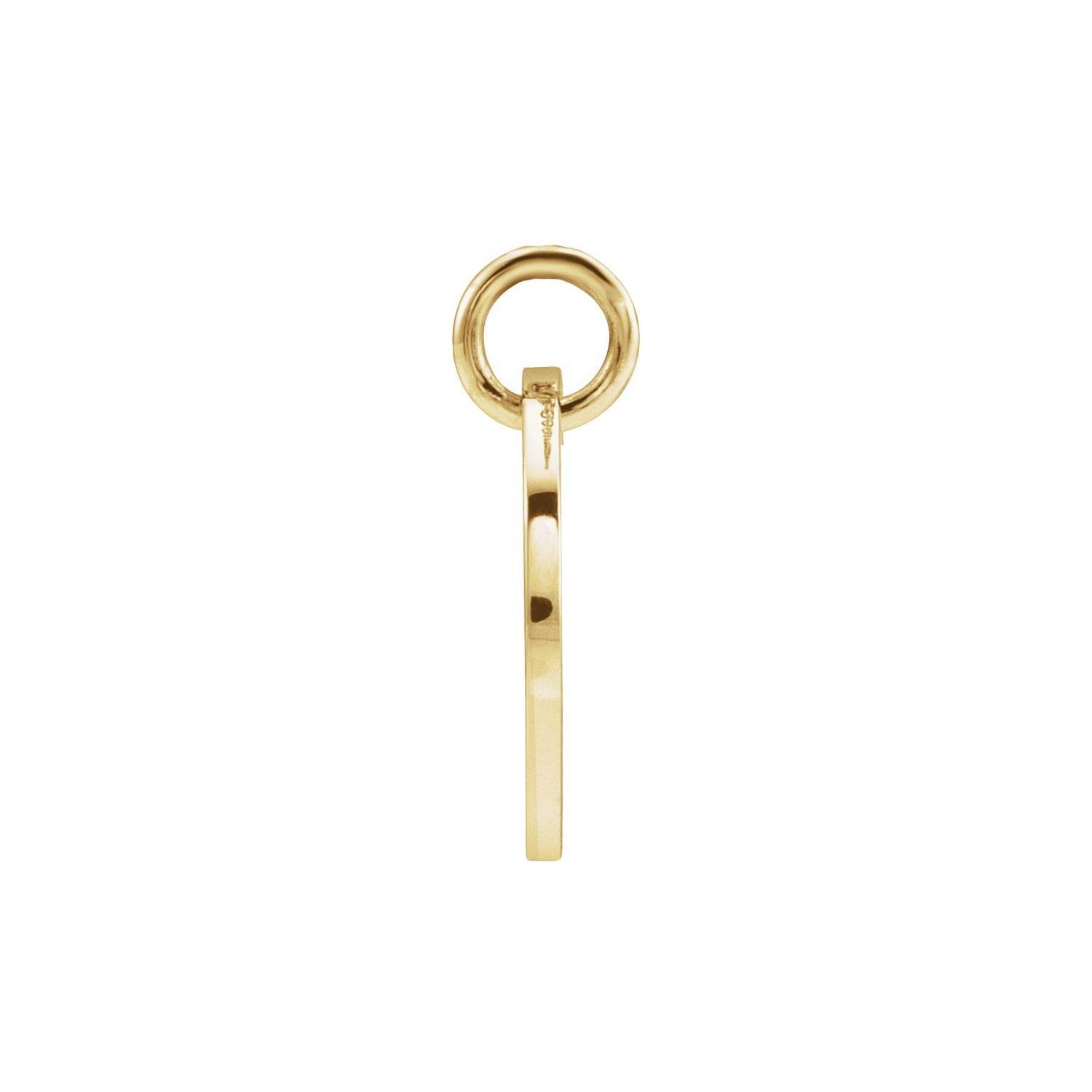 14K Yellow Gold Initial 